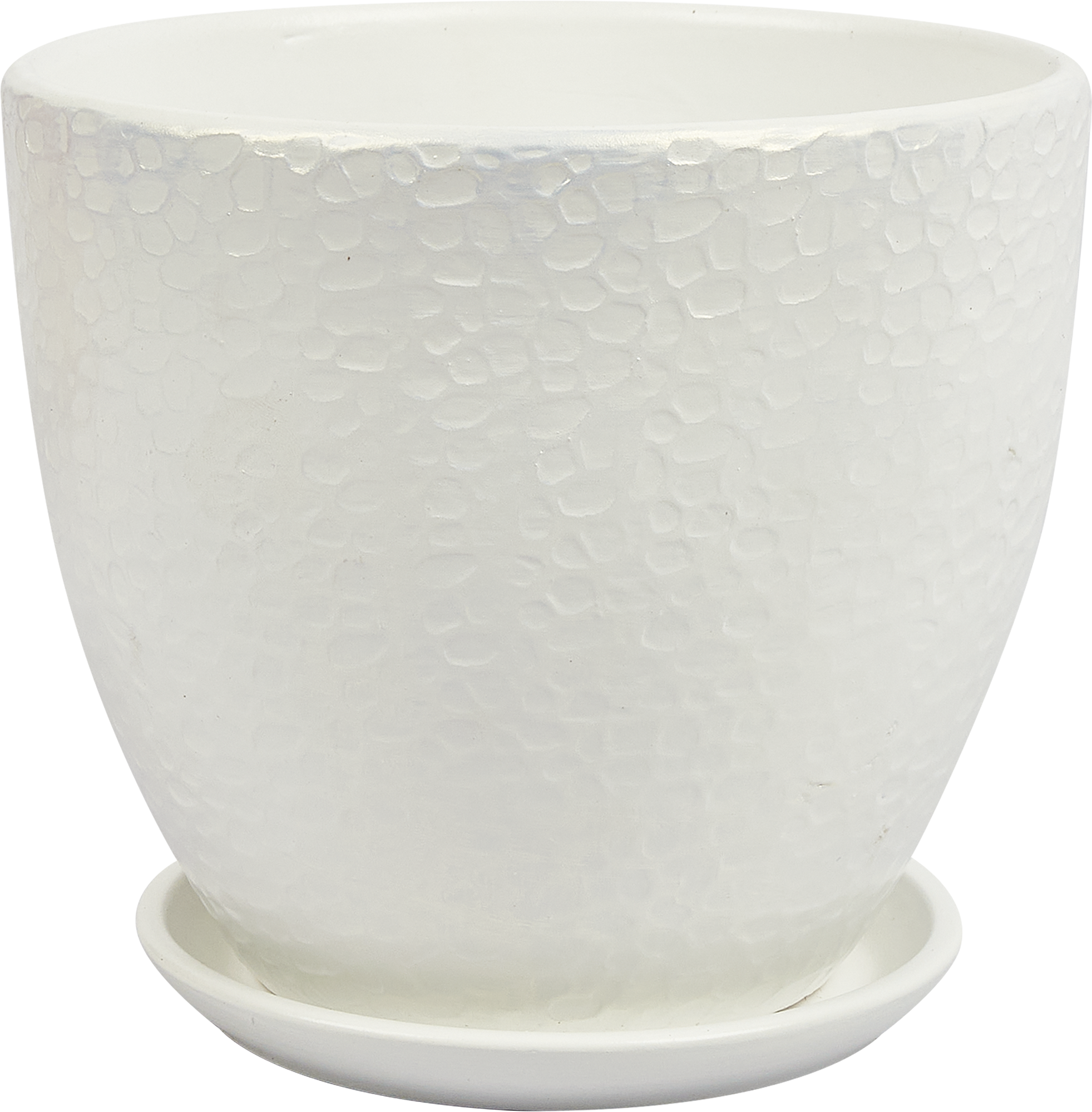 Горшок для цветов Мемори № 4 высокий овал ø18 см v2.4 л белый