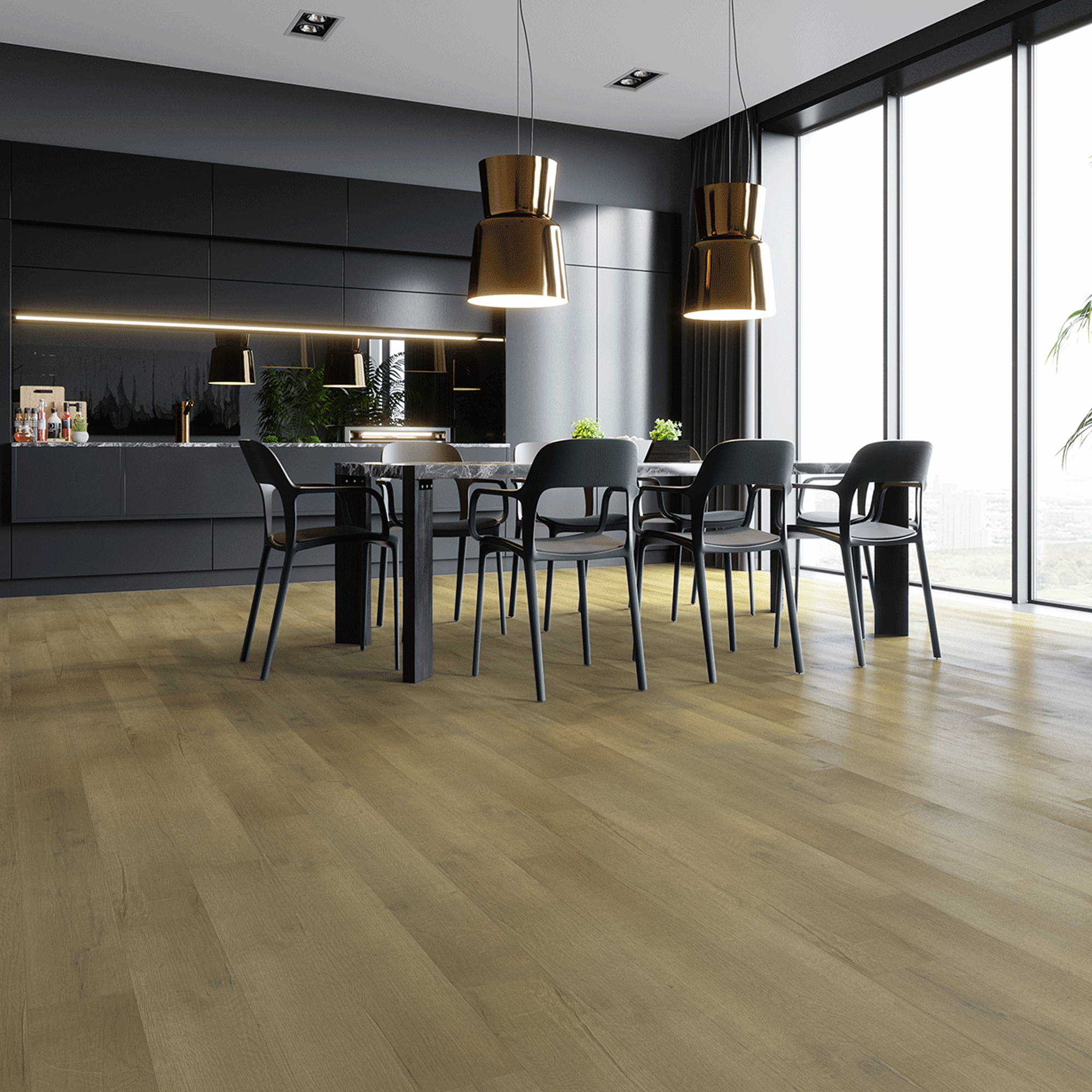 Изображение товара ПВХ плитка Home Expert Янтарный пляж 32 класс 4 фаски влагостойкая