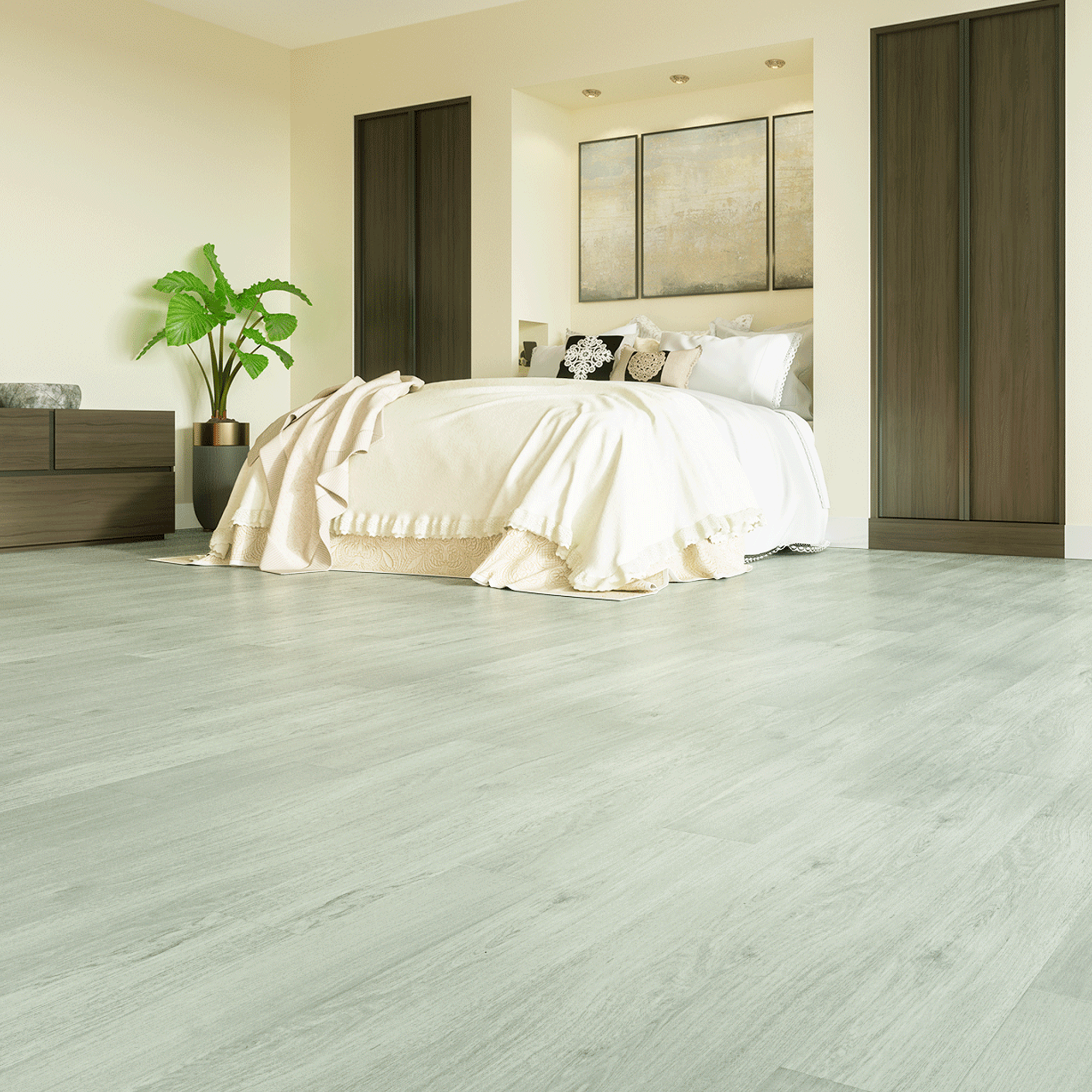 Изображение товара SPC плитка Home Expert Зимний лес 32 класс 4 фаски, влагостойкая, для теплого пола