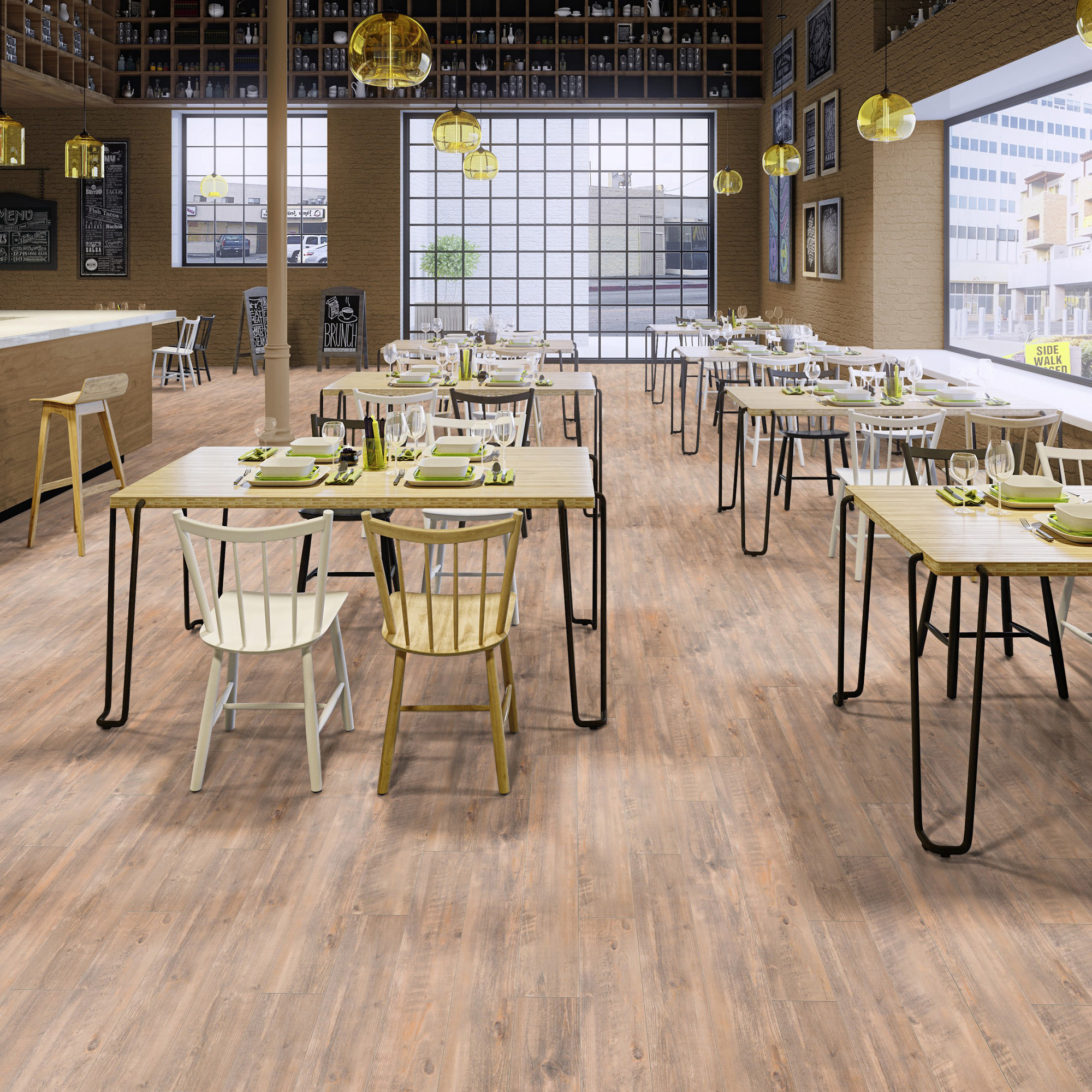 Изображение товара ПВХ плитка «Beat Roland» 42 класс толщина 2.7 мм 2.09 м²