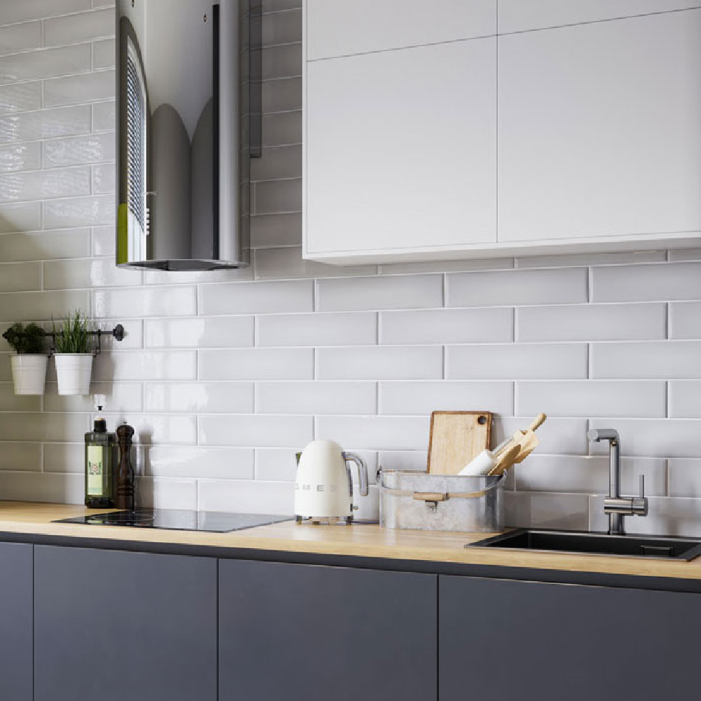 Изображение товара Плитка настенная Decocer Tivoli White 10x40 см 0.96 м² цвет белый