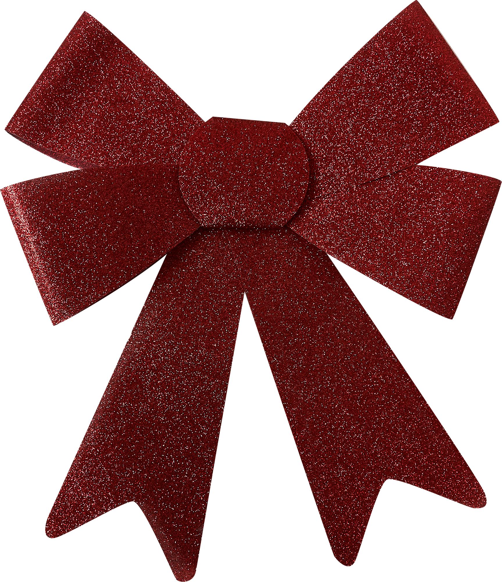 Изображение товара Украшение бант 30 см из ПВХ красный для новогоднего оформления