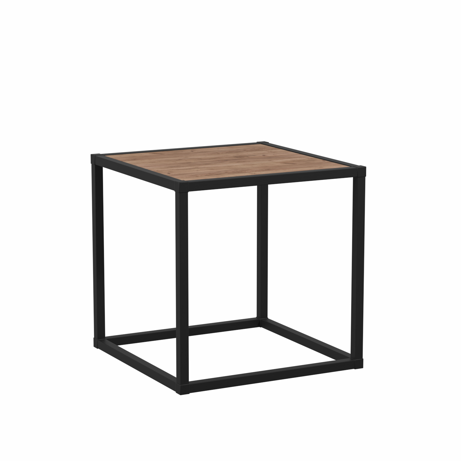 Изображение товара Стеллаж с полками 40x40x40 см из алюминия с декором дуба универсальный