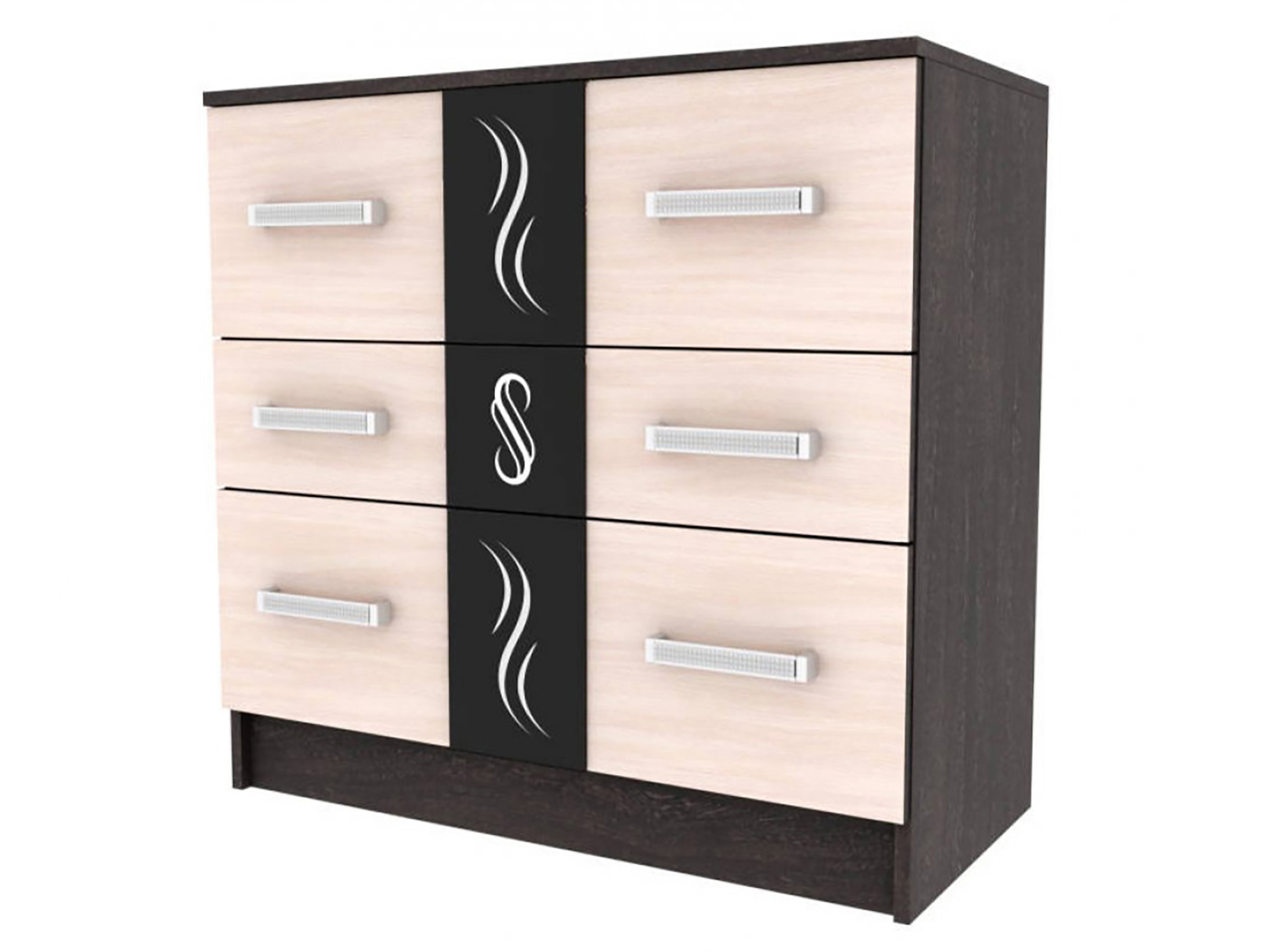 Изображение товара Комод Тэкс Эрика 3 ящика 85x44x82.7 см ЛДСП цвет венге