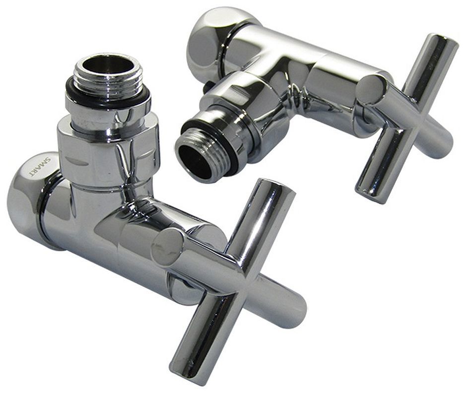 Изображение товара Угловой вентиль для полотенцесушителя Aquanet 3/4" x 1/2" гайка-штуцер