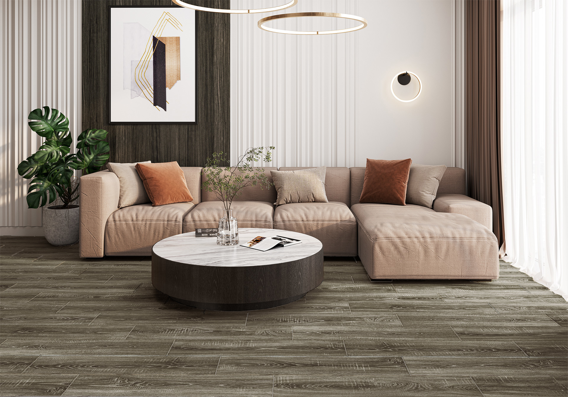 Изображение товара Плитка Alma ceramica GFA92AMD47R_1 20x90см 1.44 м² цвет коричневый, цена за упаковку