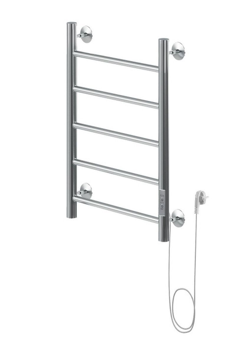 Изображение товара Полотенцесушитель электрический Aquanet Mauro 282001 400x600 мм 87 Вт с терморегулятором лесенка цвет хром