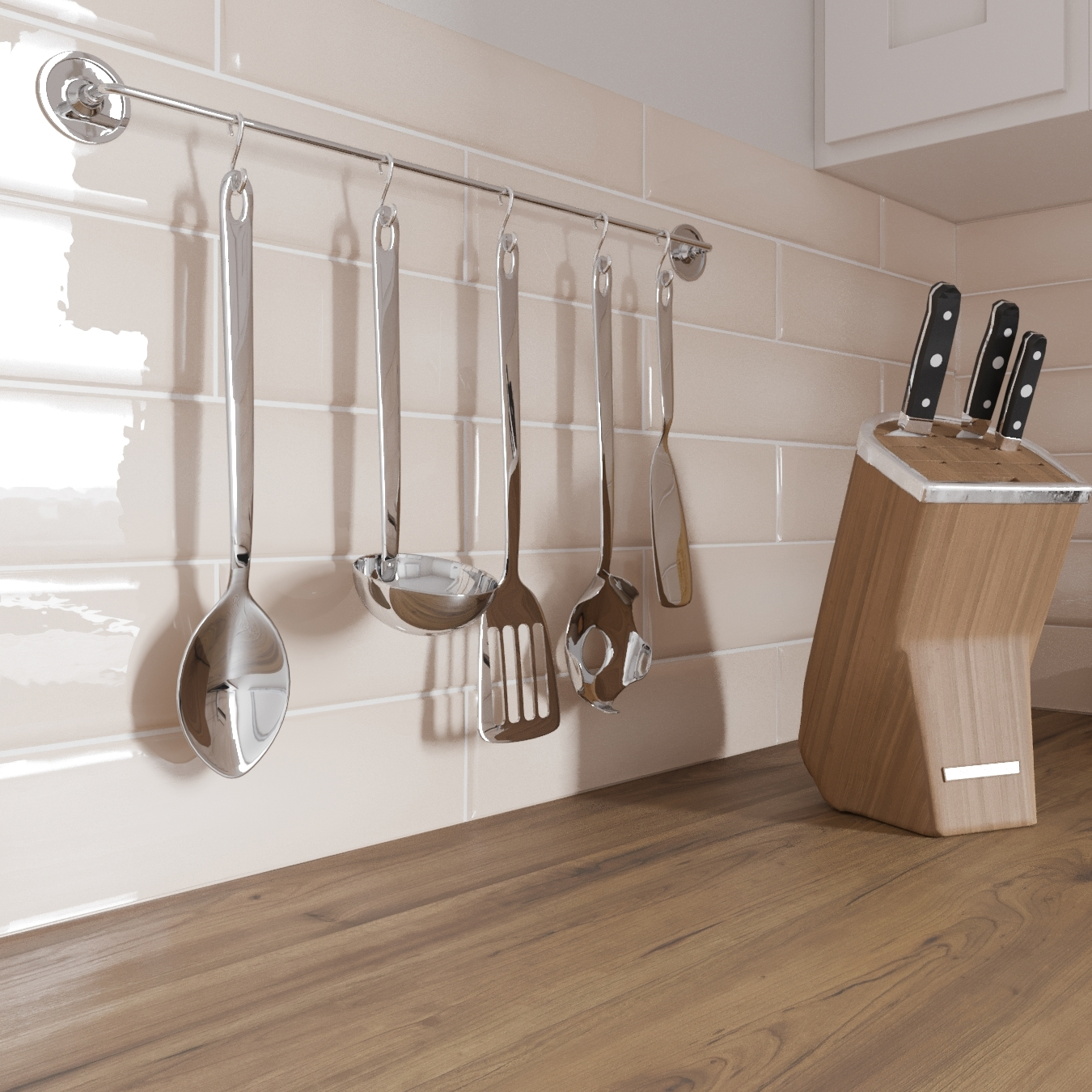 Изображение товара Плитка настенная Decocer Tivoli Cream 10x40 см 0.96 м² для внутренней отделки