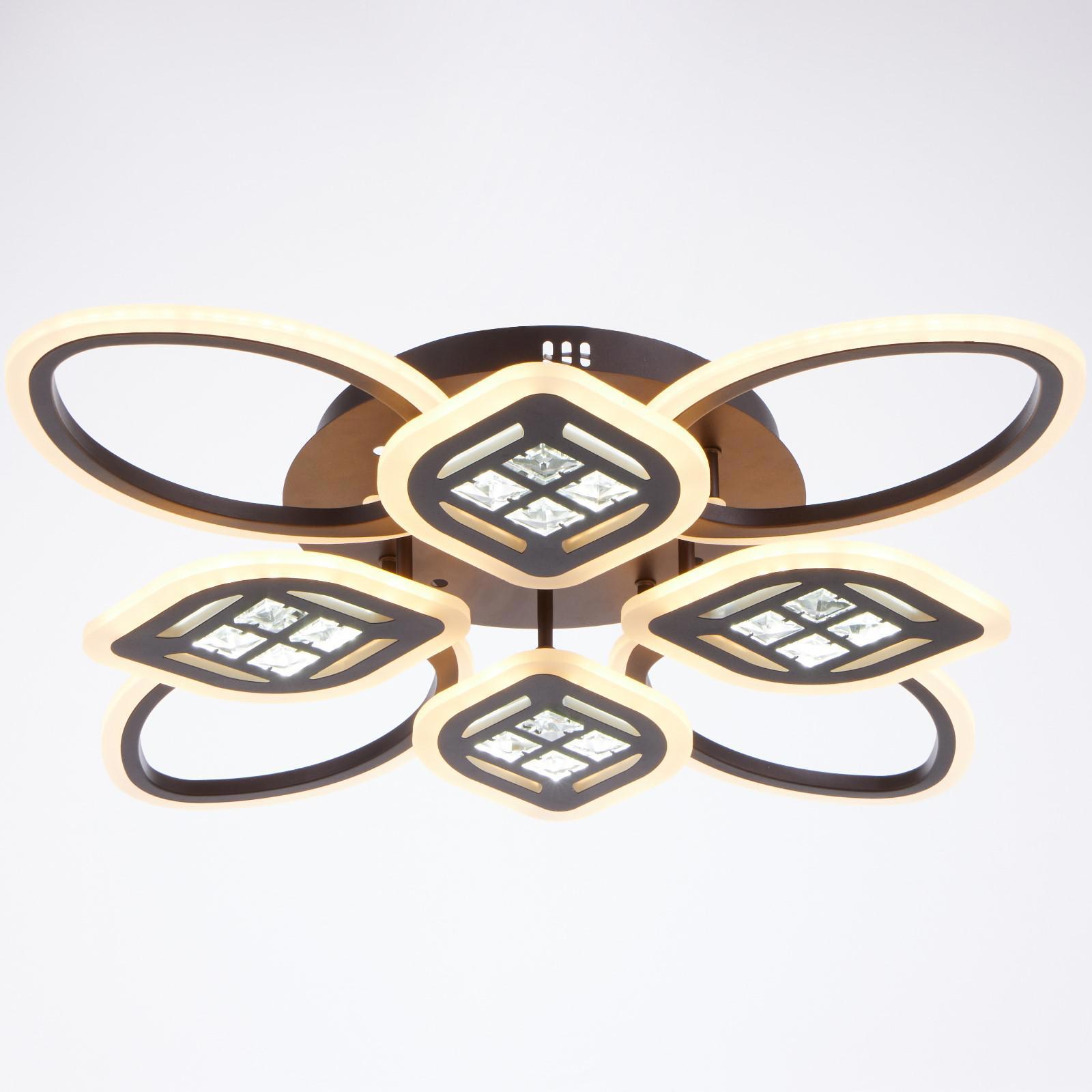 Изображение товара Люстра потолочная светодиодная BAYERLUX 5250773 с пультом управления белая