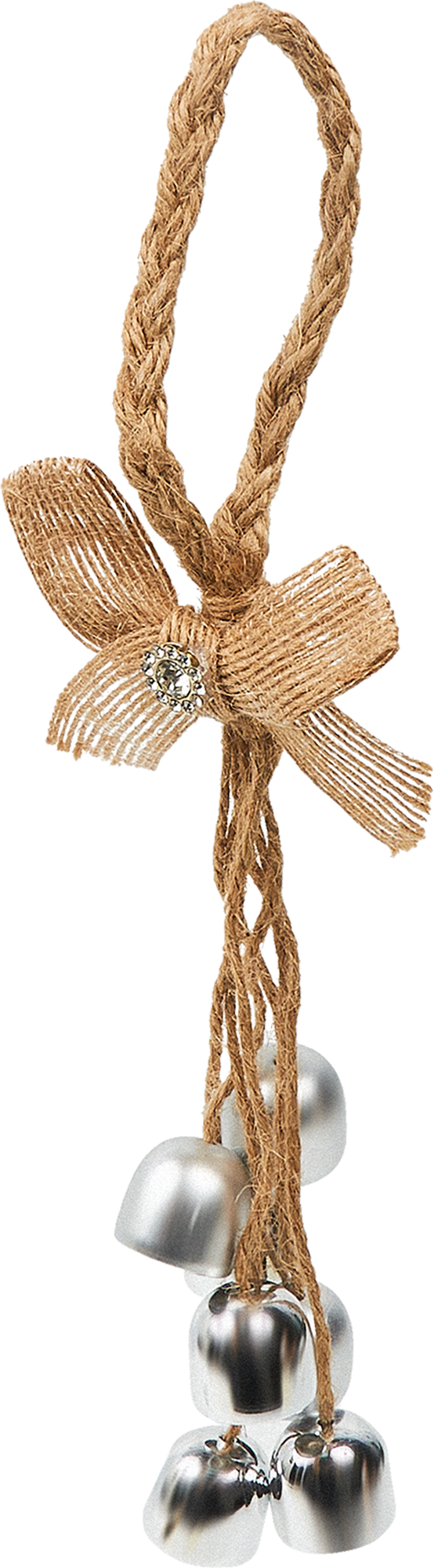 Изображение товара Новогоднее украшение Серебряная россыпь 13x6.5 см цвет серебристый