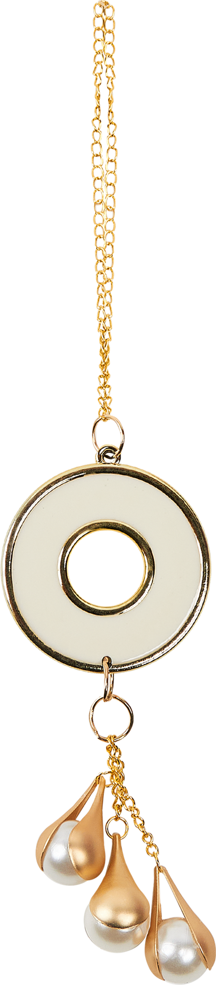 Изображение товара Подвес Кружок 12x4.5 см цвет золотой