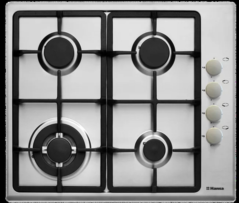 Изображение товара Газовая варочная панель Hansa BHGI63112025 60 см 4 конфорки цвет серебристый