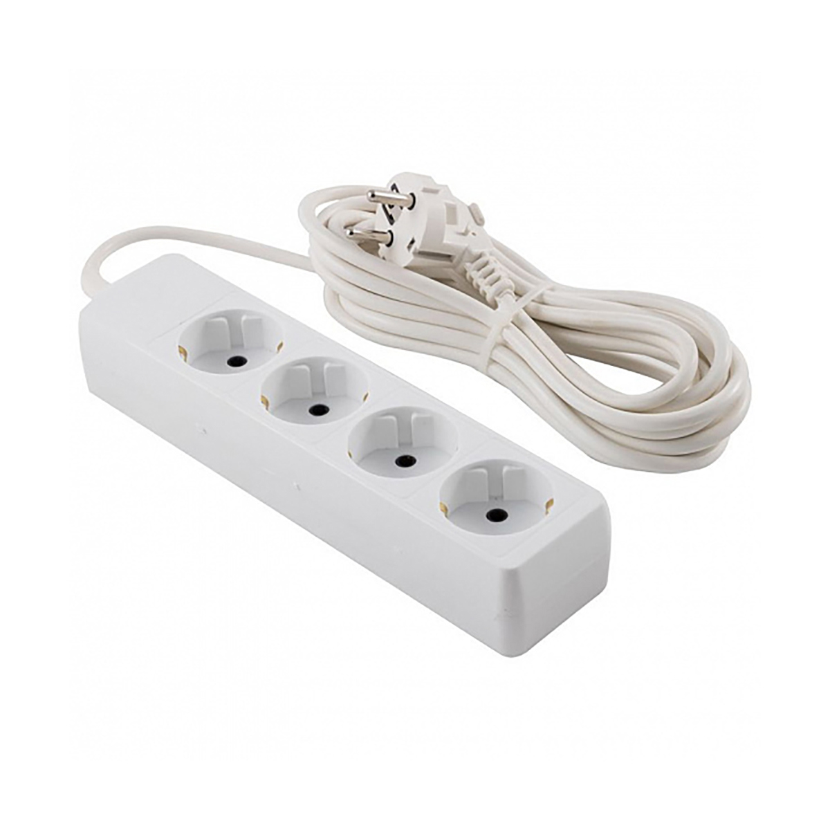 Изображение товара Удлинитель бытовой Engy Гранд 220768 3x0.75 5 м 4 розетки с заземлением цвет белый