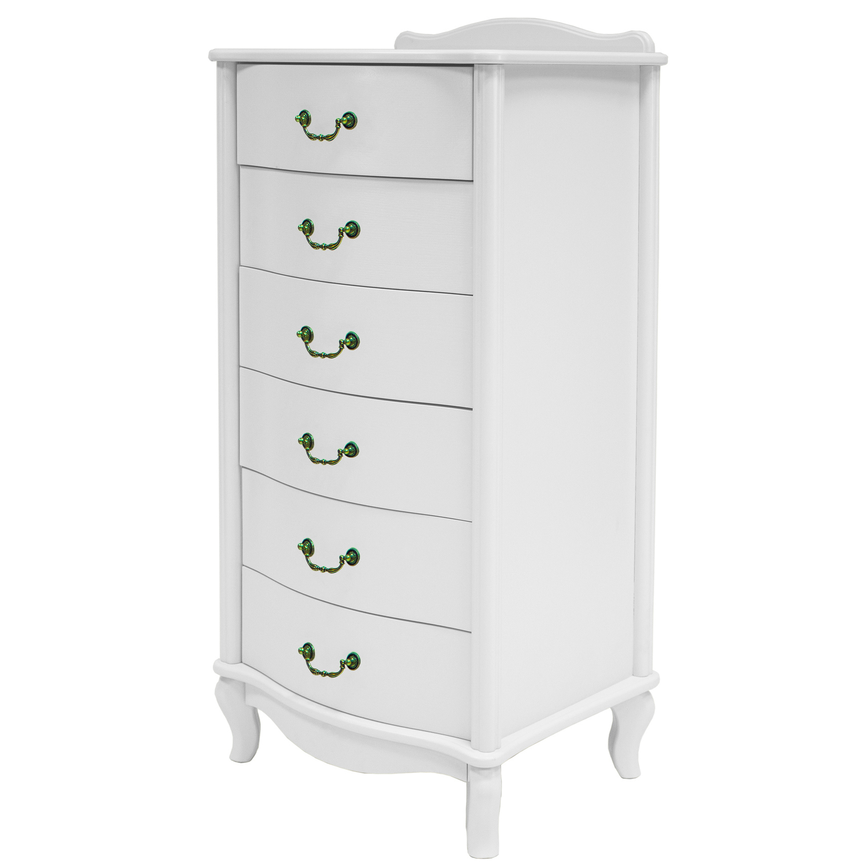Комод Ifers Джульетта 6 ящиков 49x40.5x106.5 см МДФ цвет молочный ️ ...