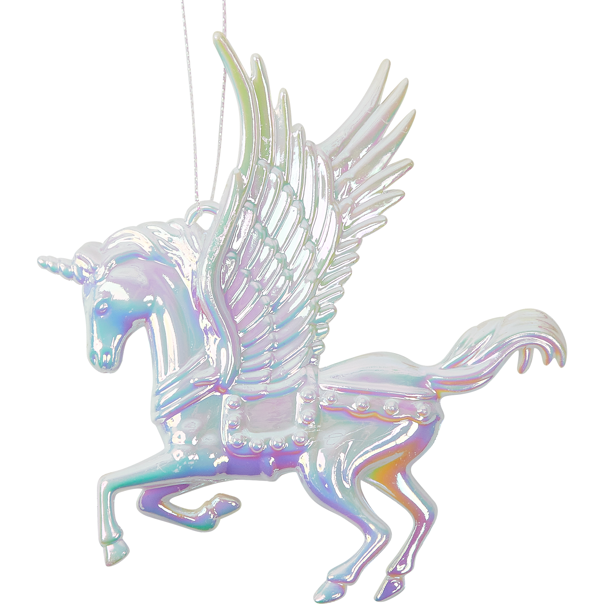 Изображение товара Подвесное украшение Christmas Аликорн 1.5х13х13 см золото и серебро