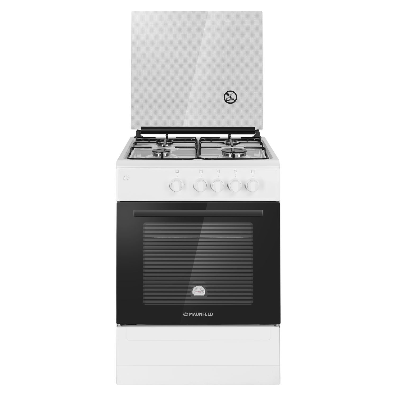 Изображение товара Газовая плита с духовкой Maunfeld MGC60GEW03 60x87.5 см белая