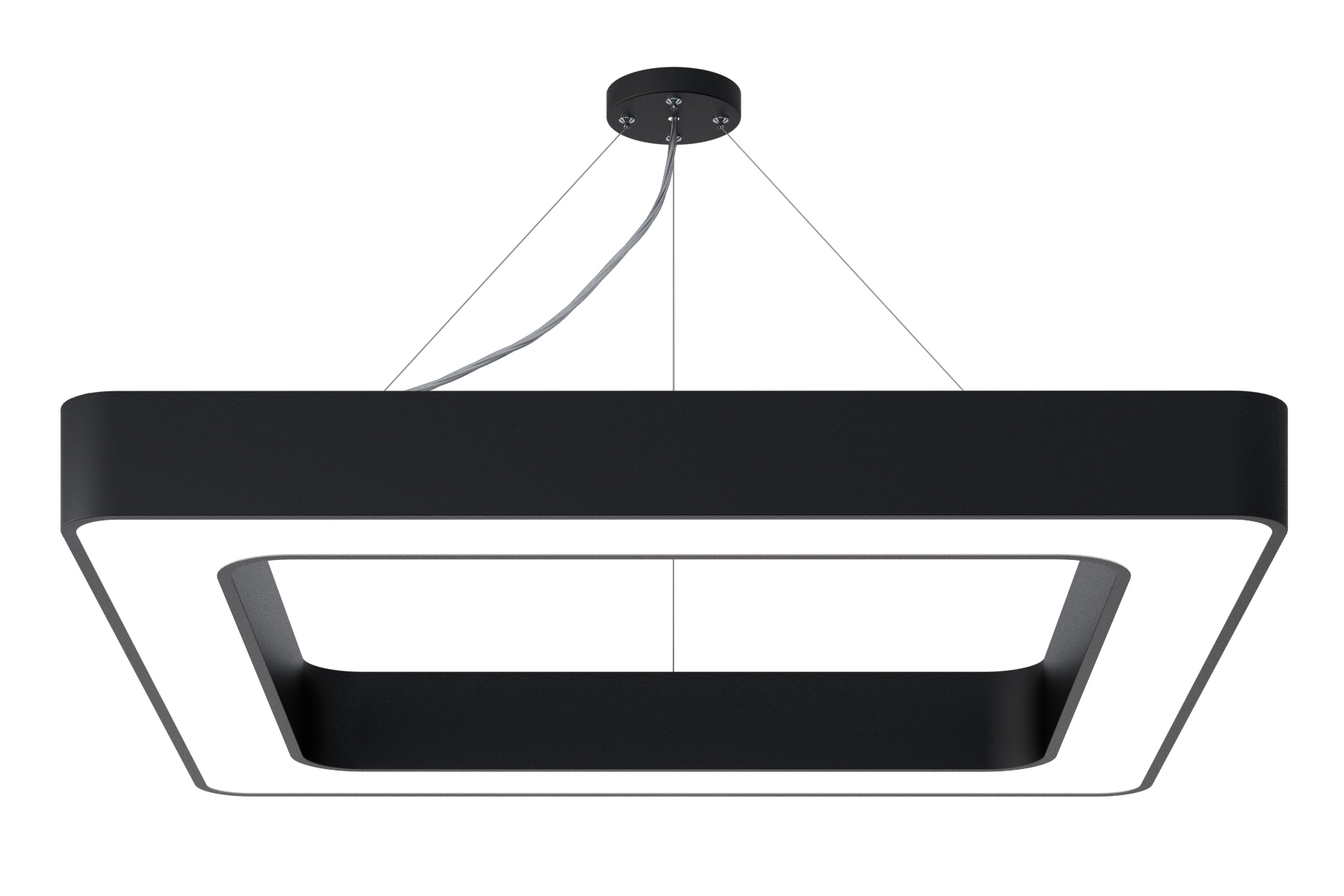 Изображение товара Подвесной светодиодный светильник Geometria Quadro 70W черный