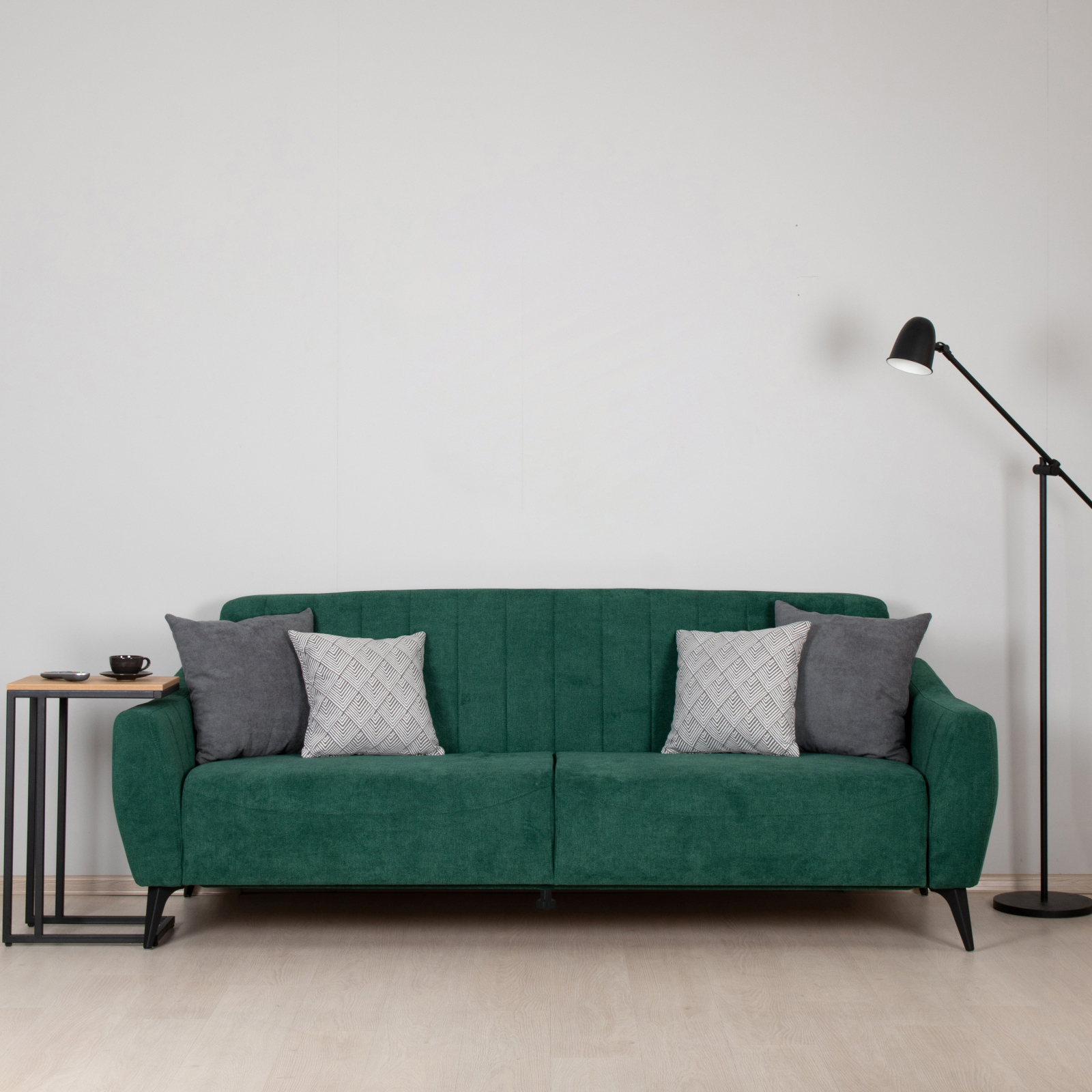 Изображение товара Диван-кровать Боне 229x88x92 см велюр зеленый от MOBI