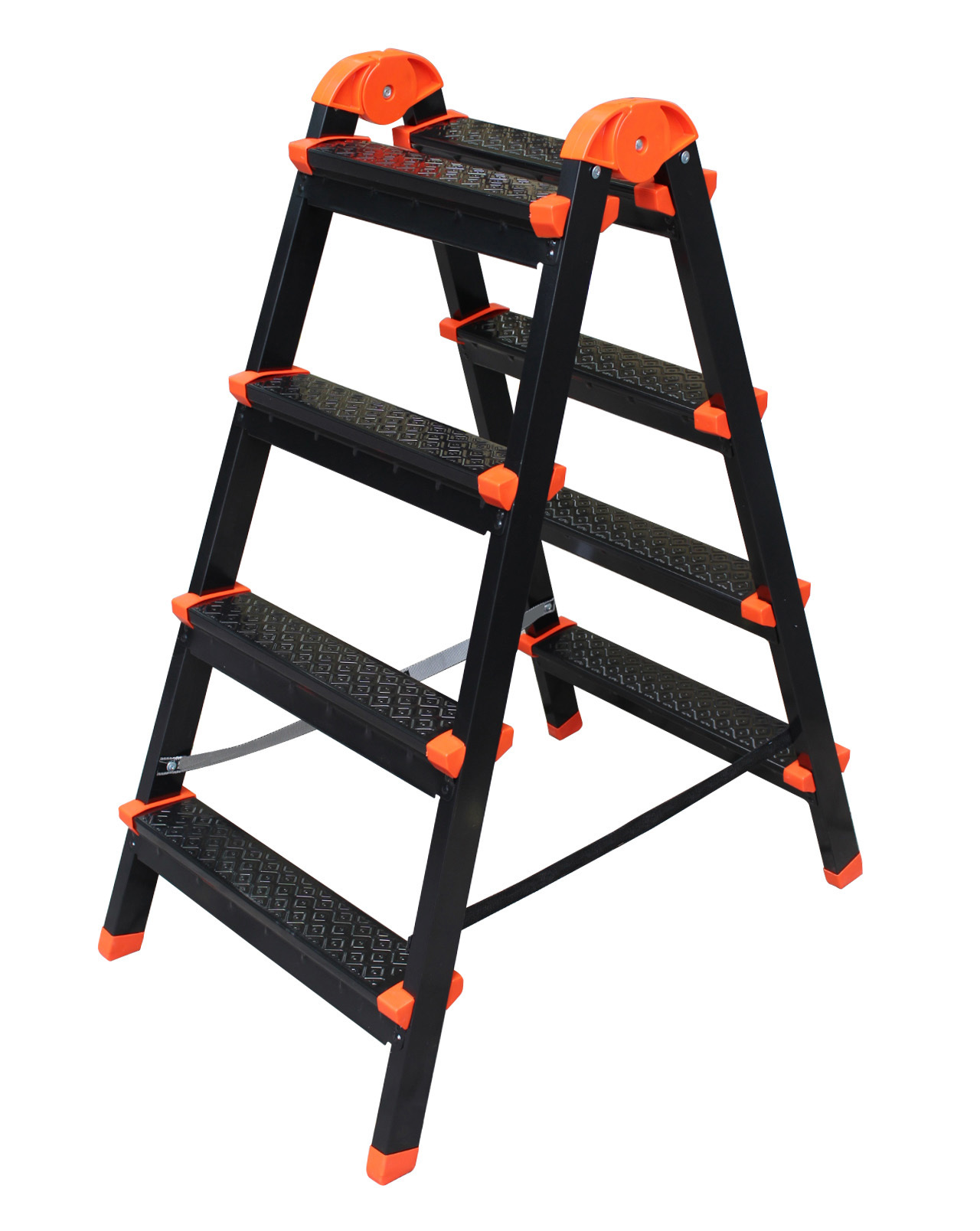 Изображение товара Стремянка-табурет стальная Zalger 9901-02, 4 ступени, Максимальная нагрузка 120 кг