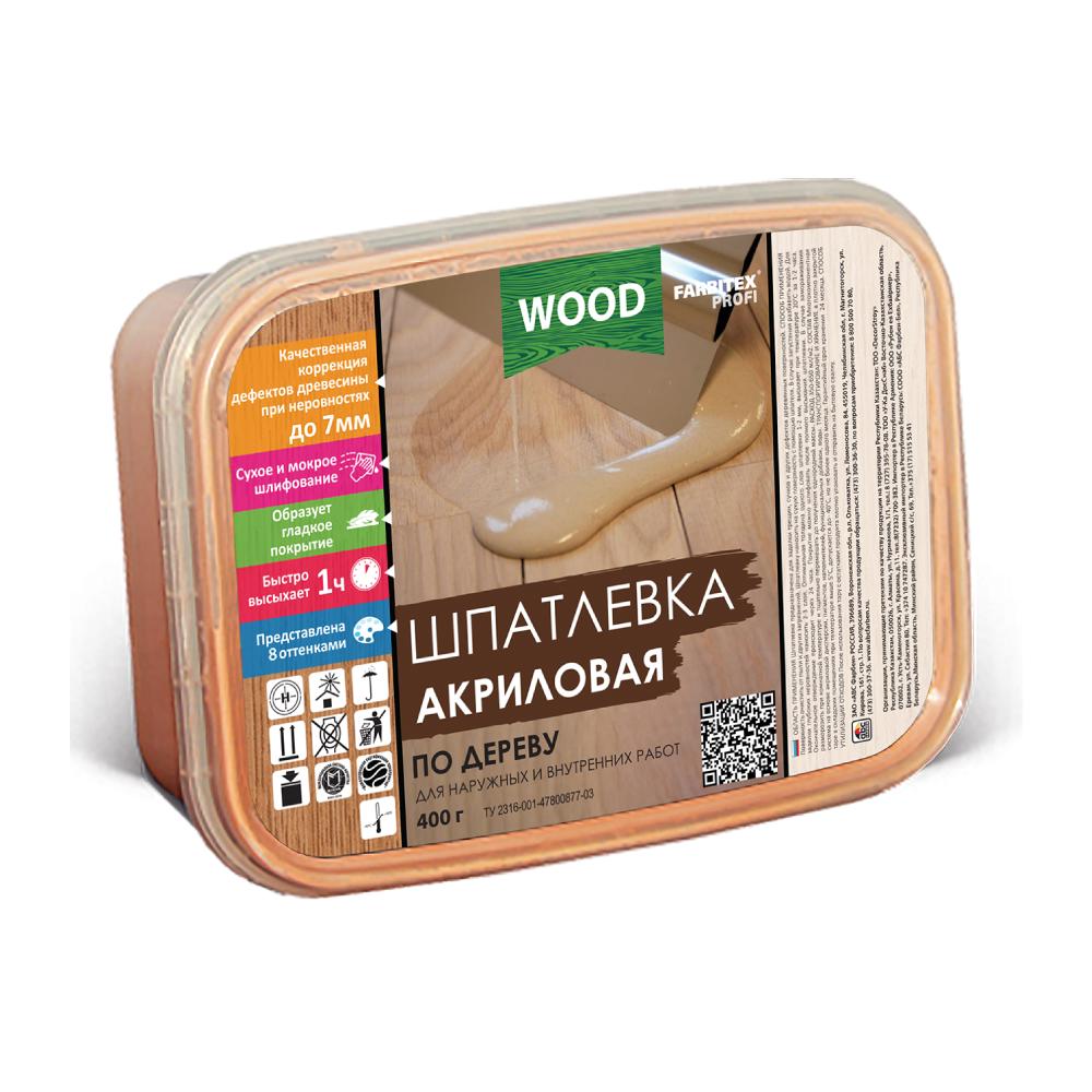 Изображение товара Шпатлевка акриловая по дереву Farbitex Профи Wood сосна 0.5л