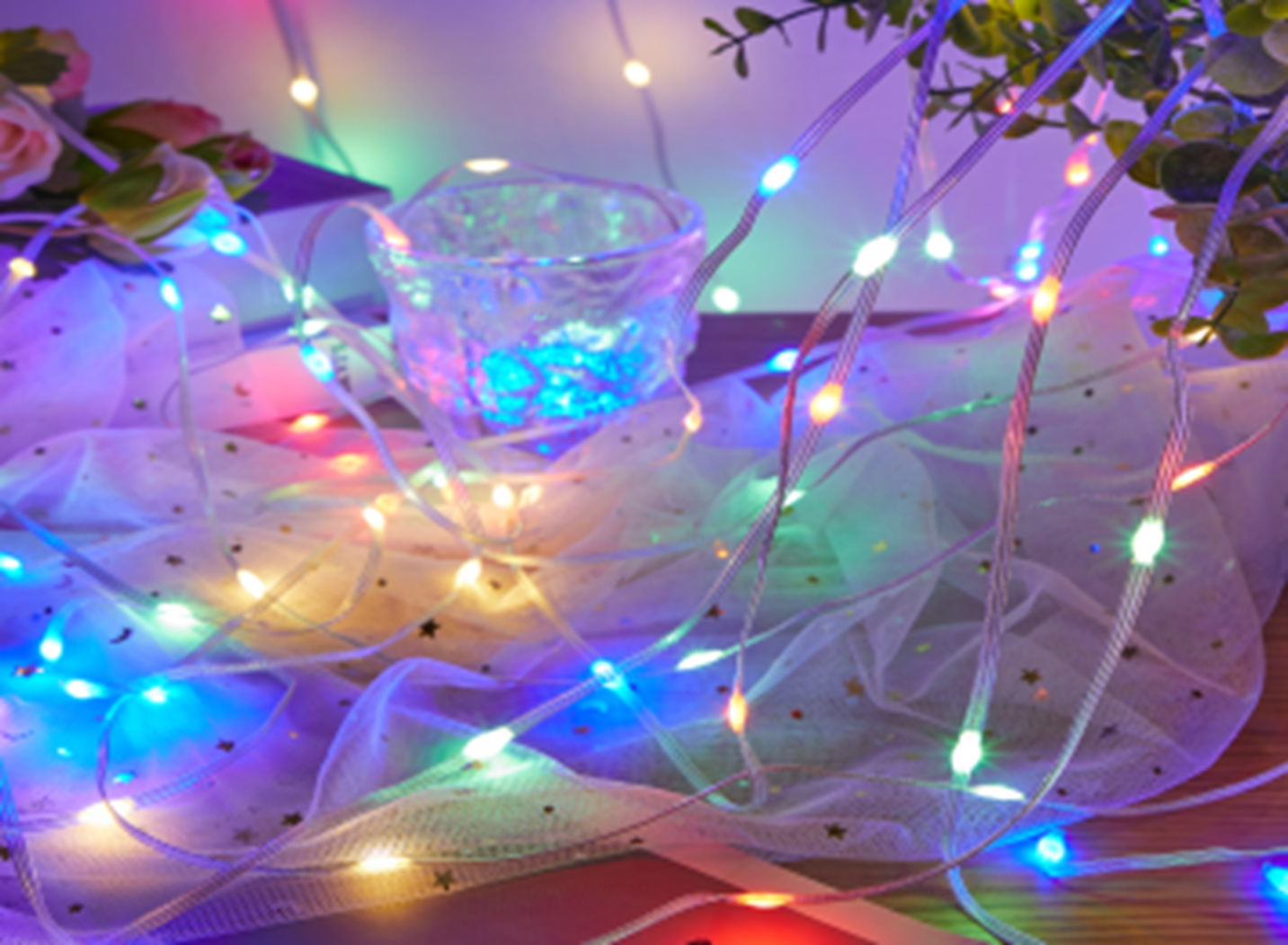 Изображение товара Электрогирлянда универсальная China dans hx-1 роса 3x3 м 900 ламп мультиколор