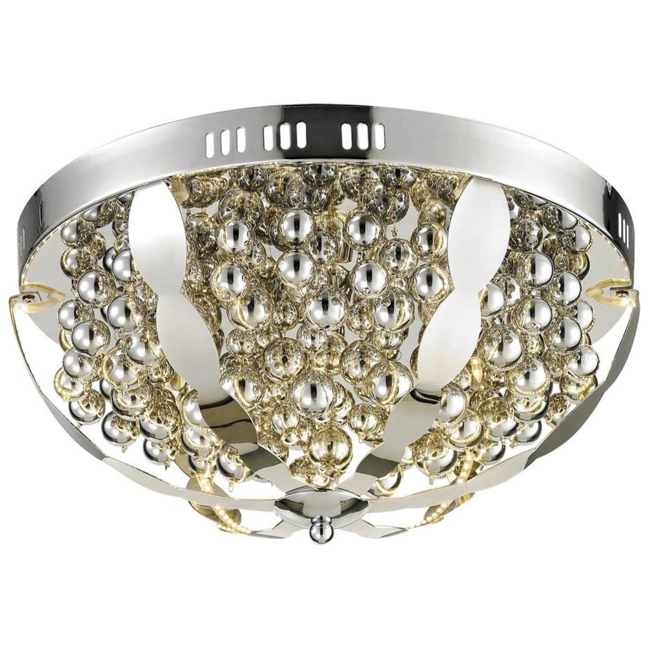 Изображение товара Люстра потолочная светодиодная WERTMARK WE431.06.107 6 м² нейтральный белый свет цвет хром