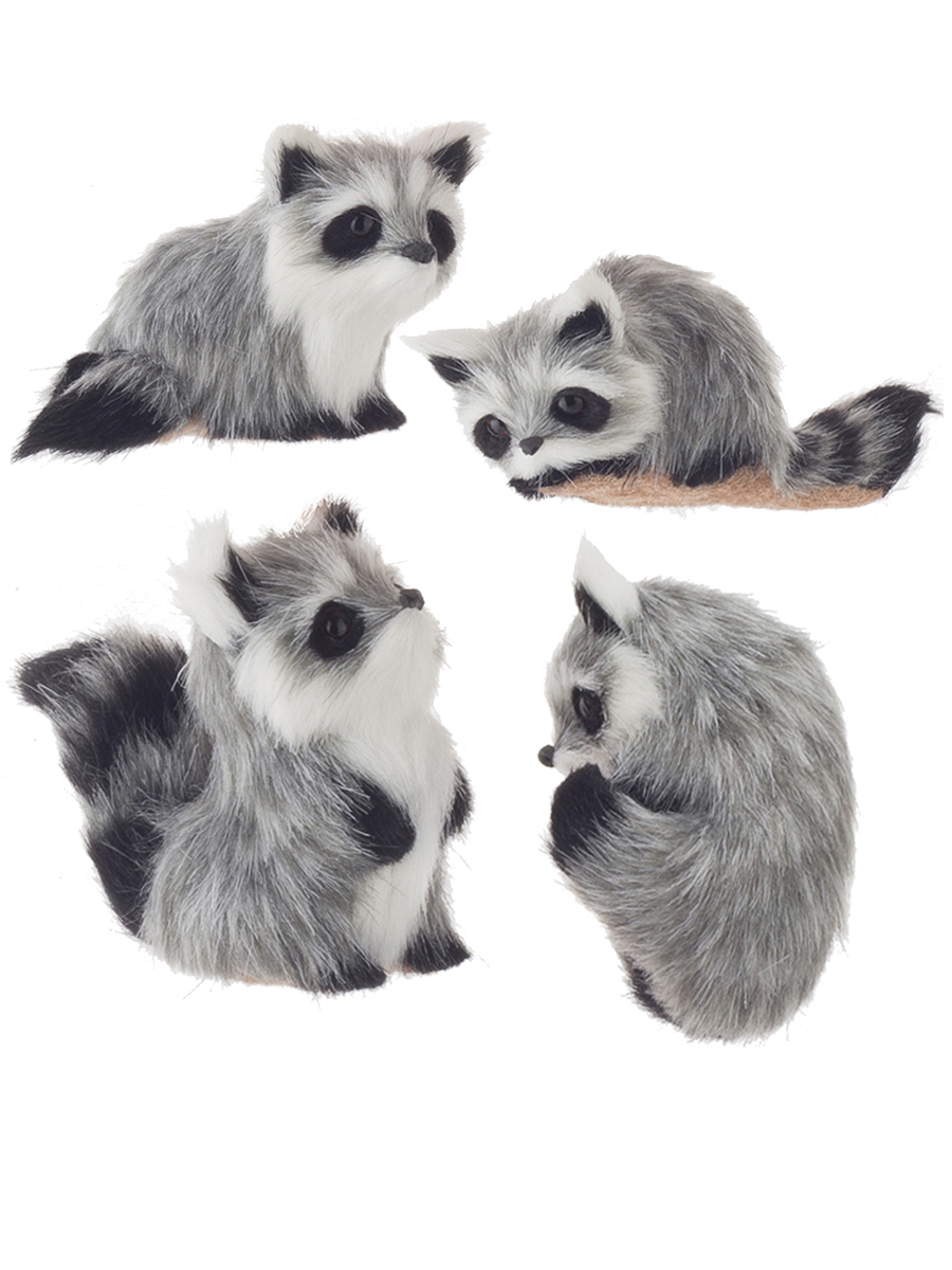 Изображение товара Новогоднее украшение Karlsbach еноты в ассортименте 4 шт 7x5x5.5 и 7x4x6.5 см