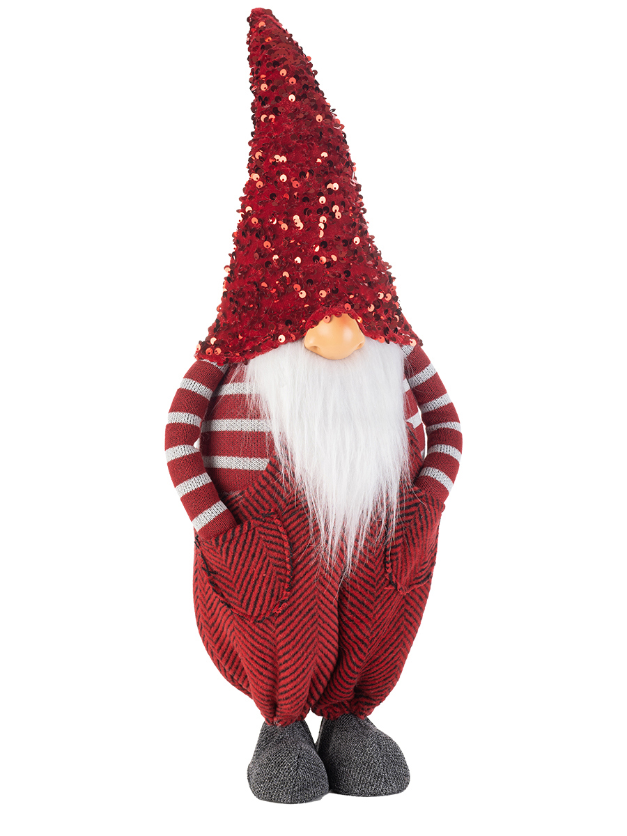 Изображение товара Декоративная фигура Karlsbach гном в красном костюме и колпаке 22x16x57 см