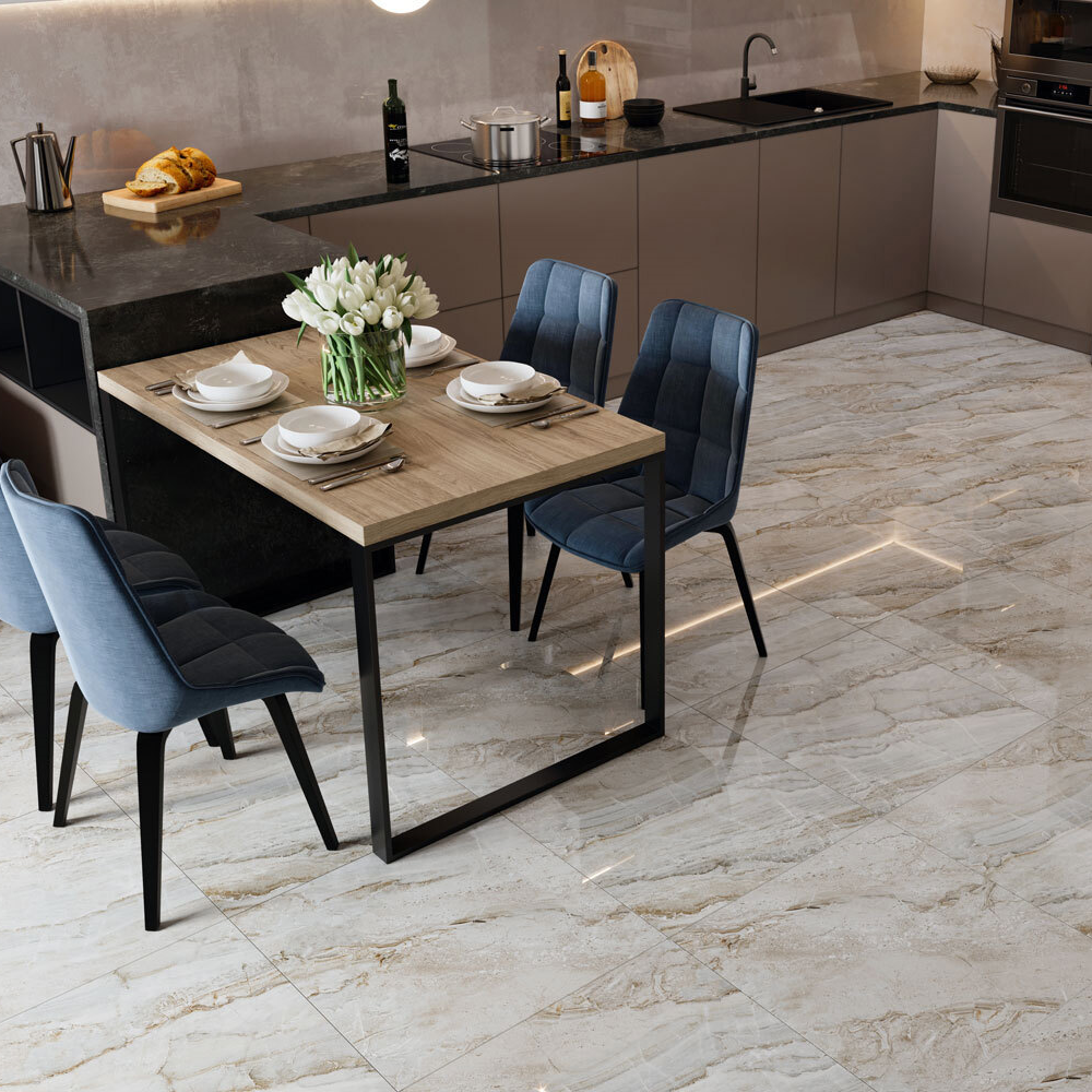 Изображение товара Керамогранит Incolor Merida 60x60 см матовый эффект мрамора бежевый