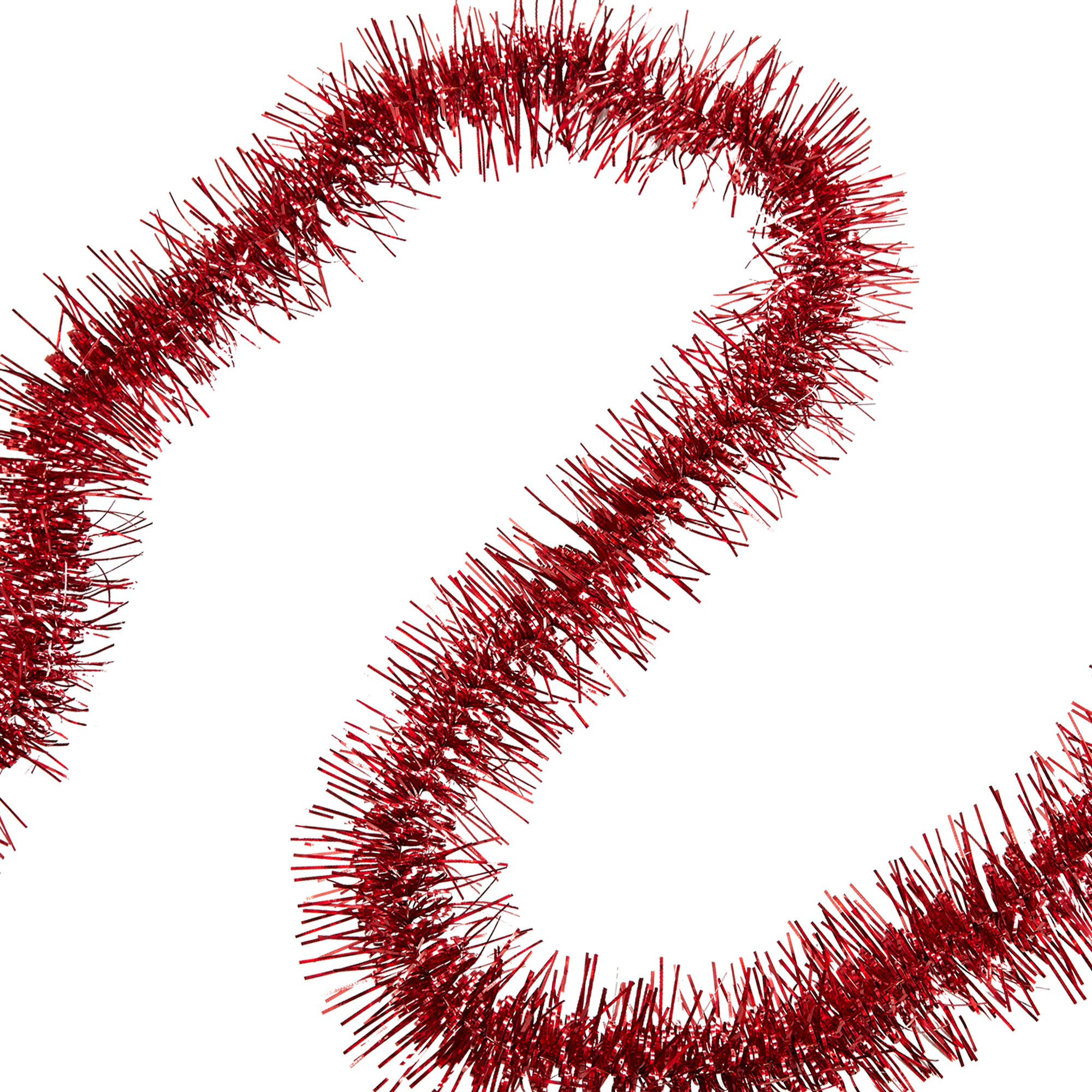 Изображение товара Мишура Карусель голографическая 200 см цвет красный