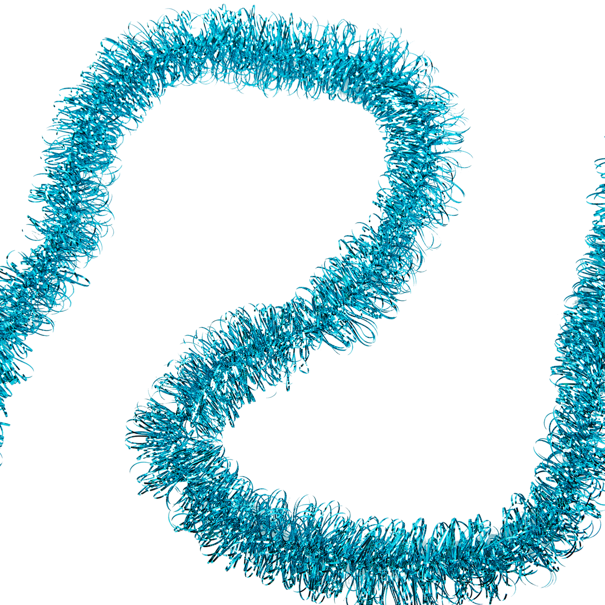 Изображение товара Мишура Кольца-1 200 см голубой для новогоднего декора и оформления