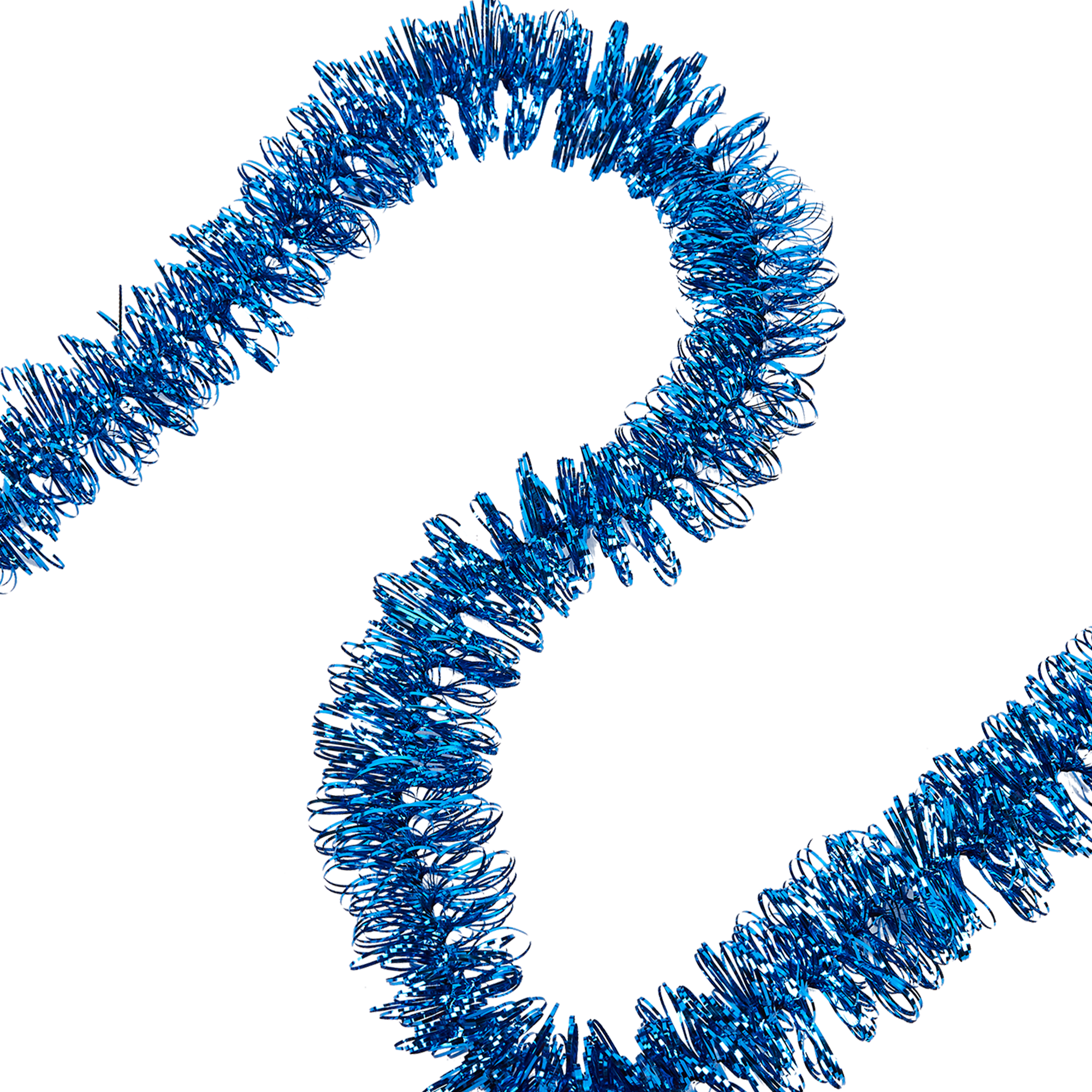 Изображение товара Мишура Кольца-1 200 см синяя для новогоднего декора и украшений