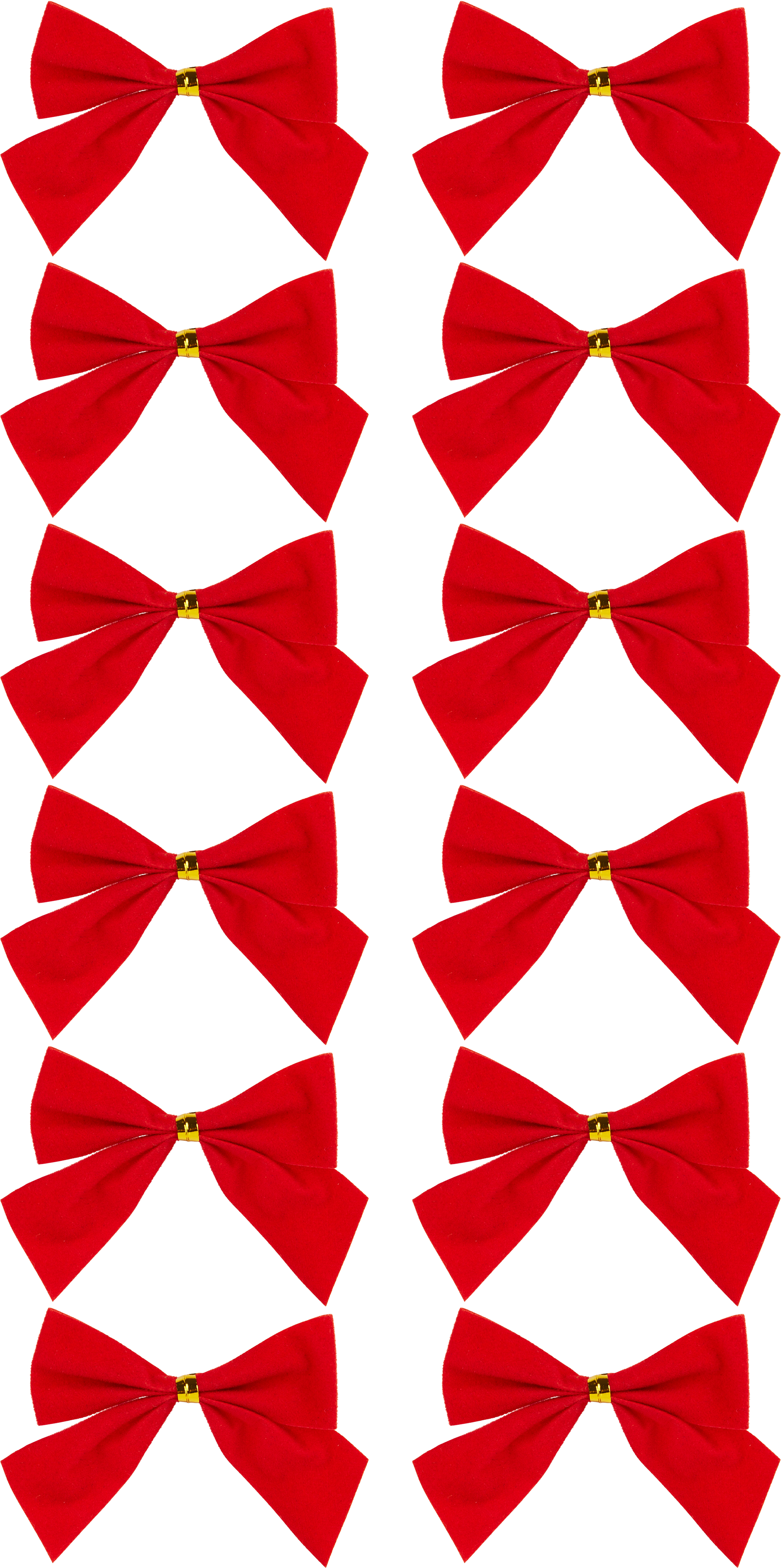 Изображение товара Новогоднее украшение Бант 5x5 см красный для елки и подарков