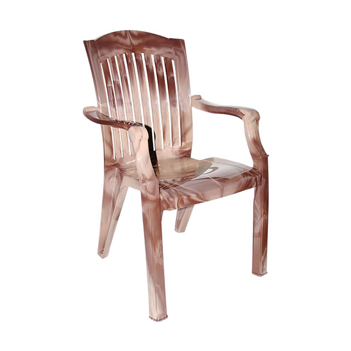 Изображение товара Стул садовый складной пластик коричневый 110-0010 надежное садовое кресло