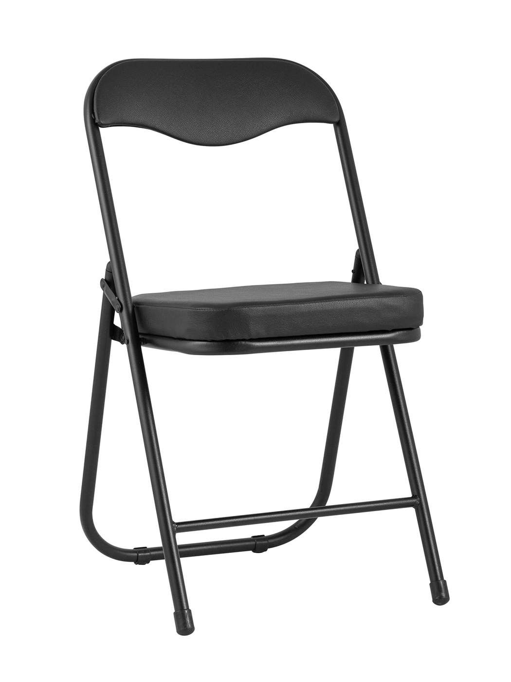 Изображение товара Стул садовый складной Канзас ДЖОН из металла и экокожи черный