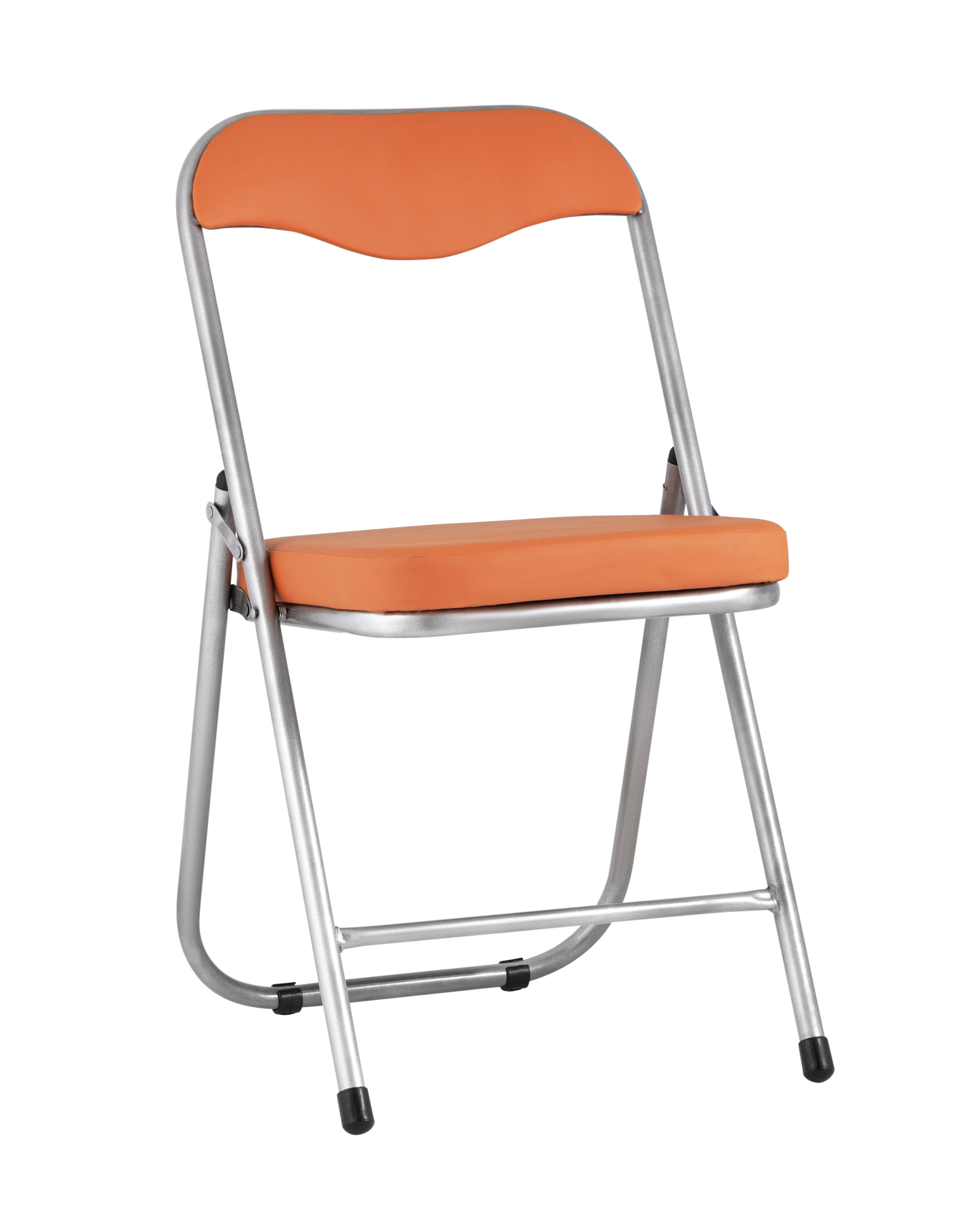 Изображение товара Стул садовый складной Канзас ДЖОН 45 см х 50 см х 80 см экокожа оранжевый