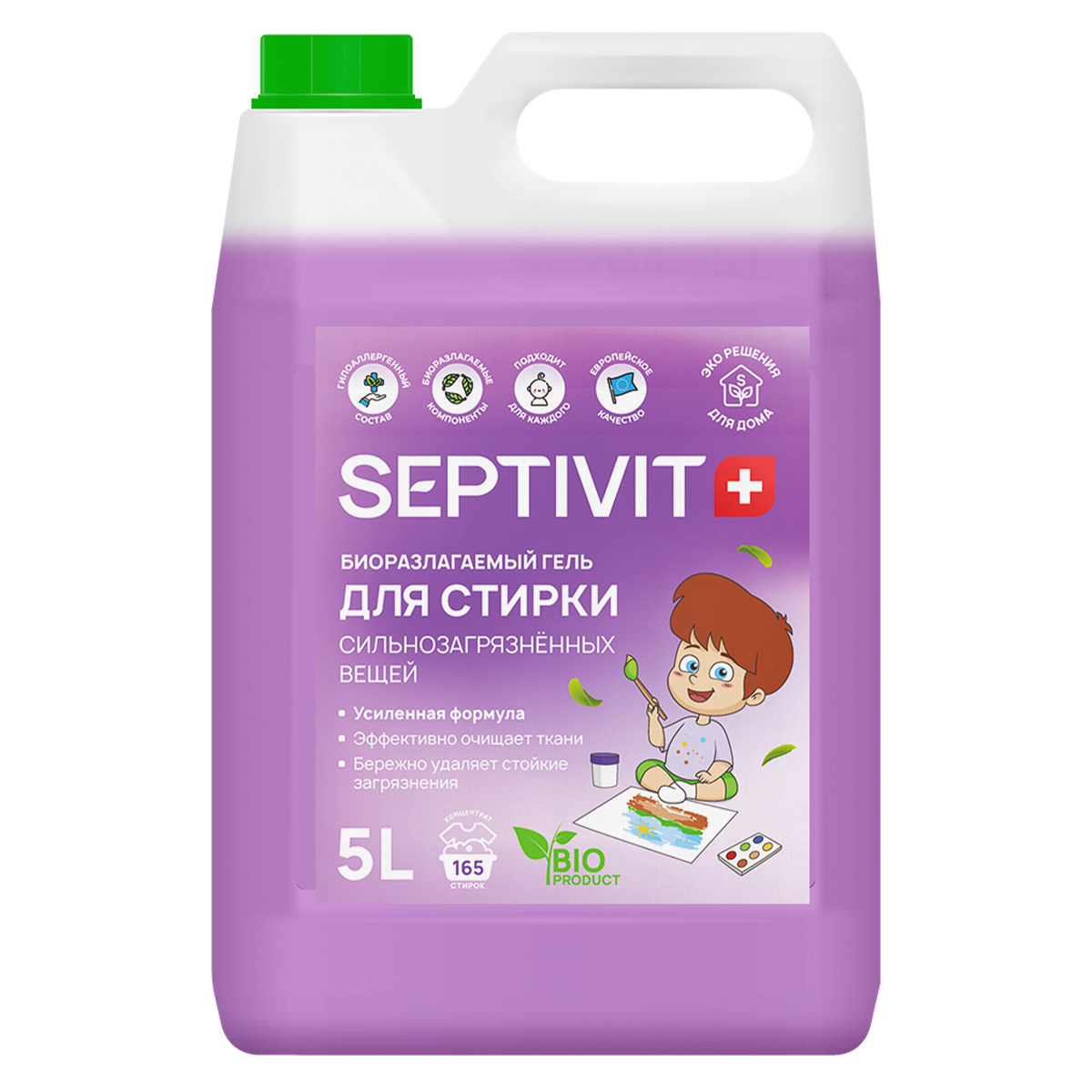 Изображение товара Гель для стирки Septivit SPTV_laundrygel_5000_inhibitor 5 л