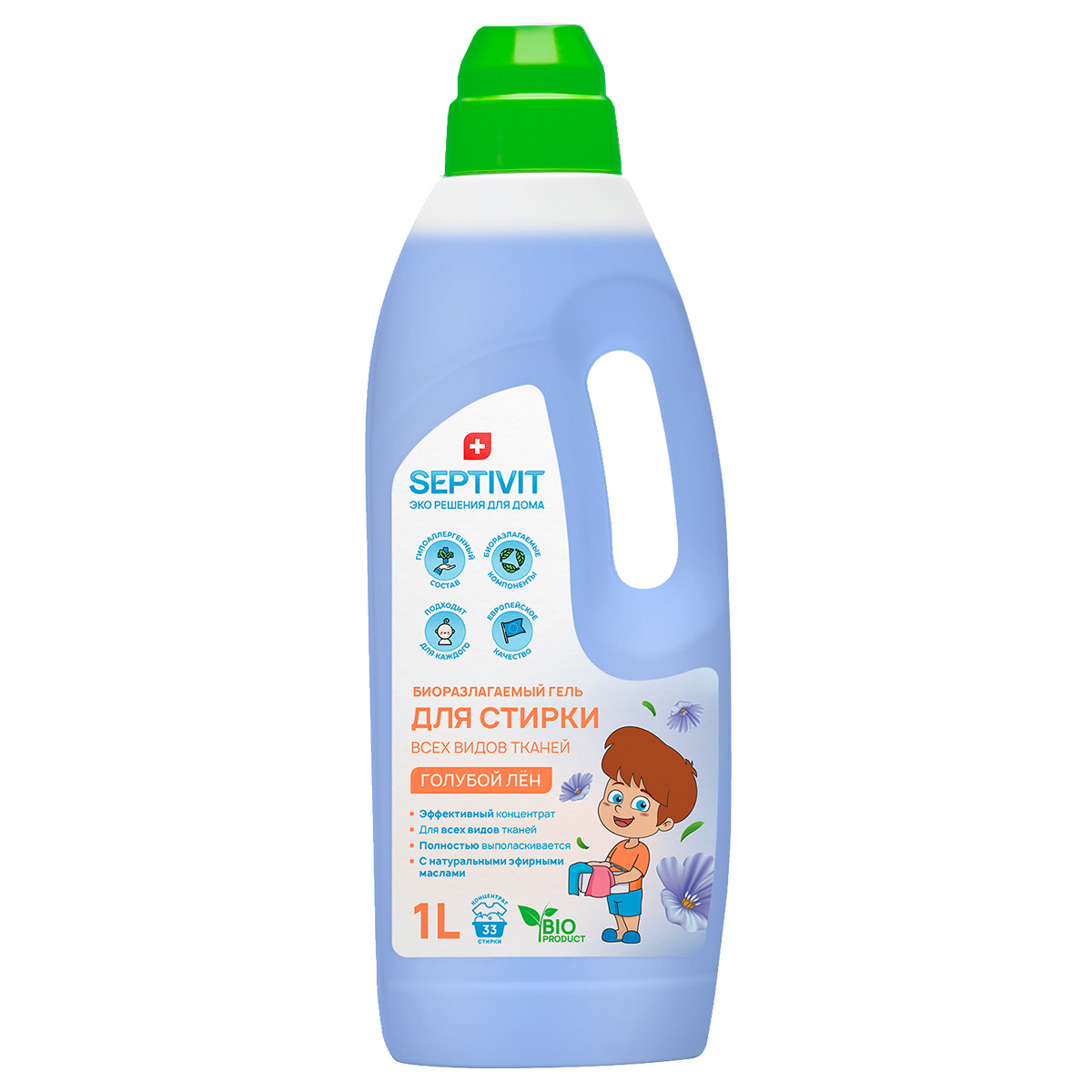 Изображение товара Гель для стирки Septivit SPTV_laundrygel_1000_all 1 л Изображение товара Гель для стирки Septivit SPTV_laundrygel_1000_all 1 л