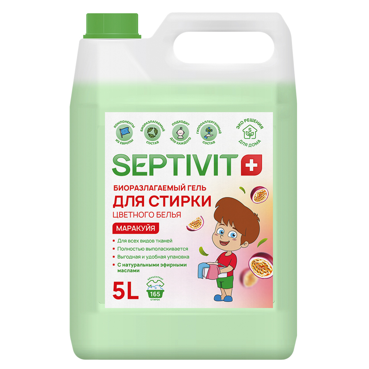 Изображение товара Гель для стирки Septivit LNDRY_color_5L 5 л Изображение товара Гель для стирки Septivit LNDRY_color_5L 5 л