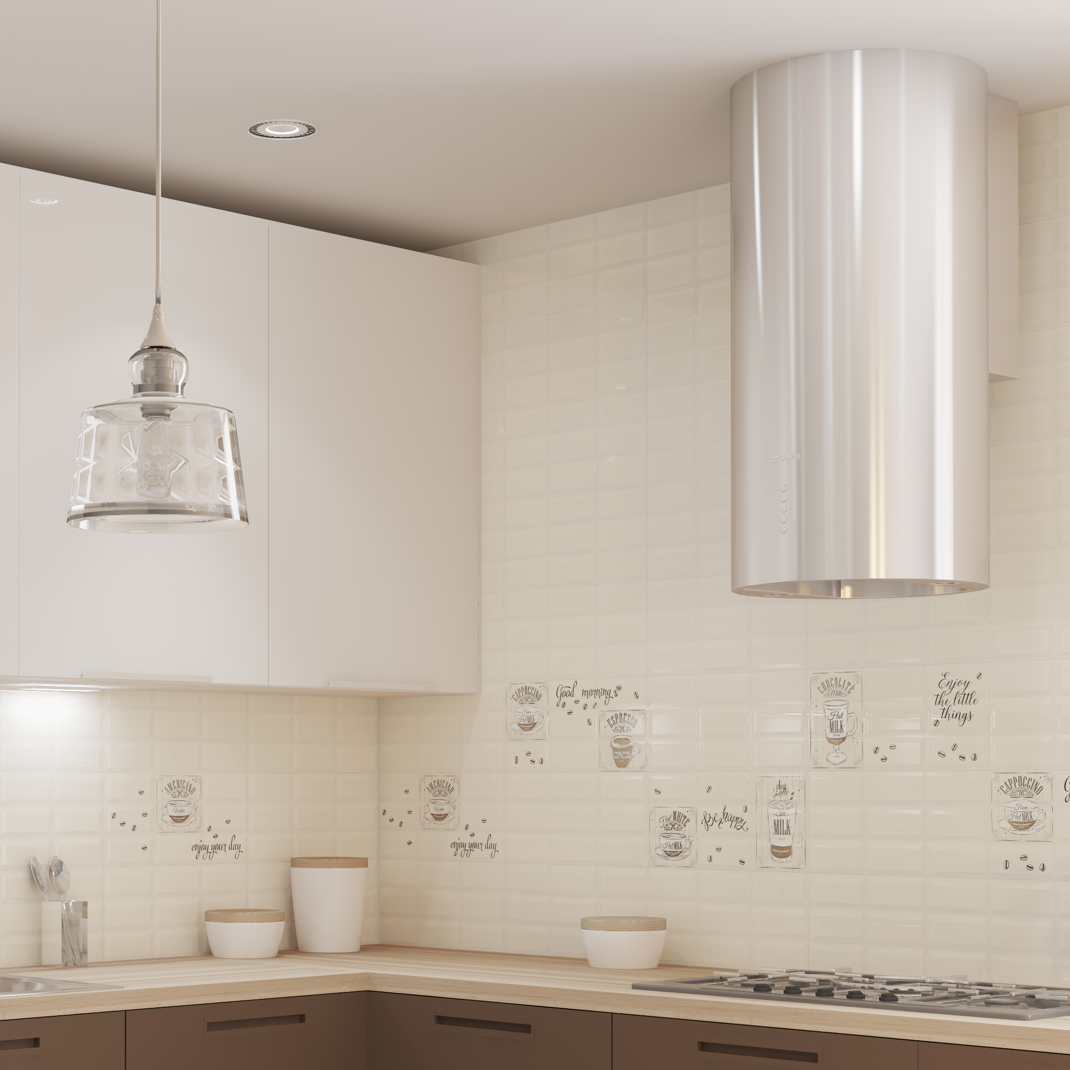 Изображение товара Настенная керамическая плитка Azori Liberica 20.1x40.5 см бежевый глянцевый