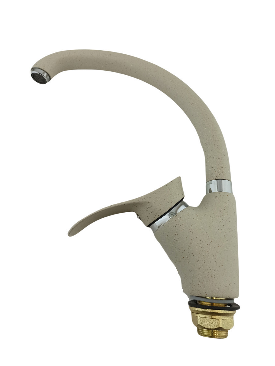 Изображение товара Однорычажный кухонный смеситель Mynah M5901d серебристый с поворотным изливом