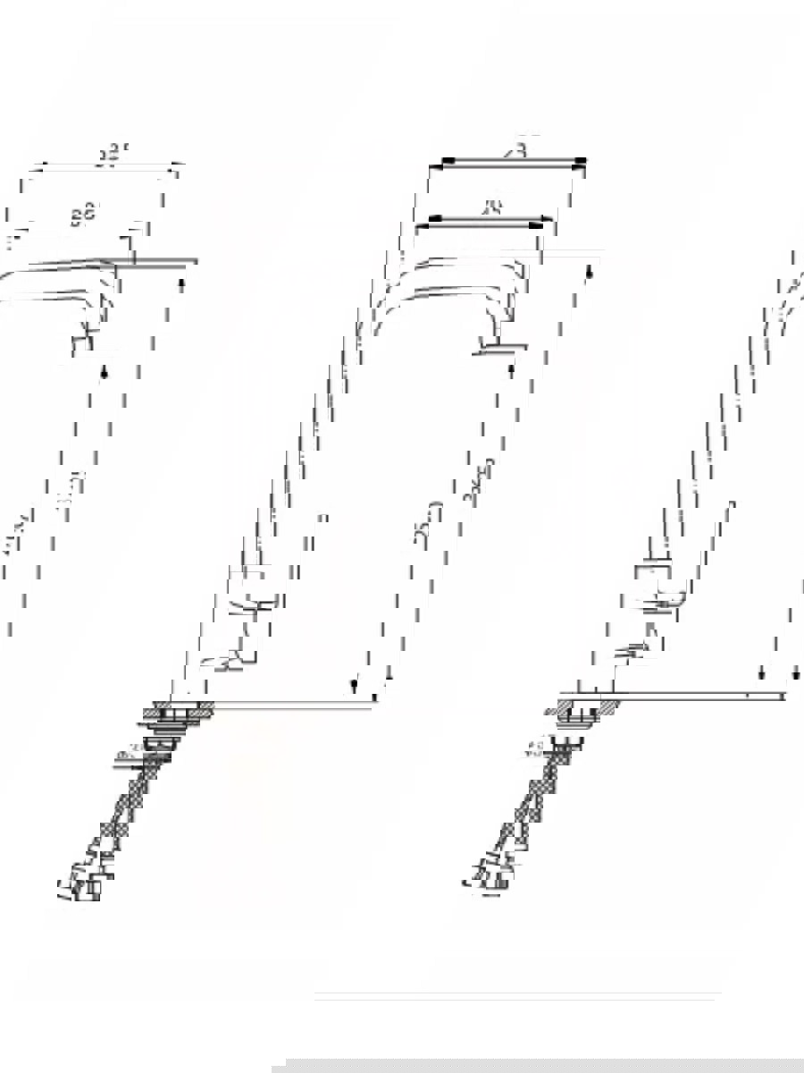 Изображение товара Однорычажный кухонный смеситель Rainsberg R0213f-1 черный 33 см поворотный