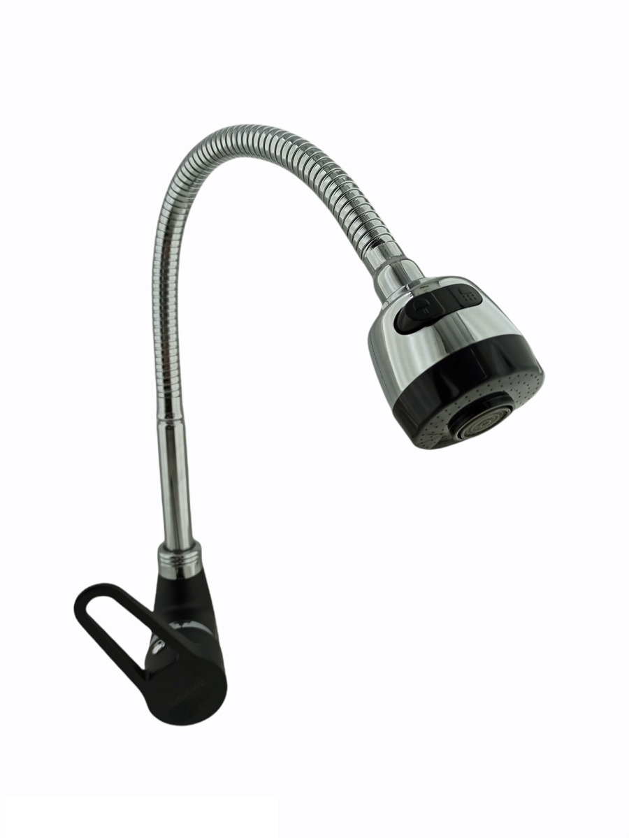 Изображение товара Однорычажный кухонный смеситель Rainsberg R0613hf-8 излив 17 см черный