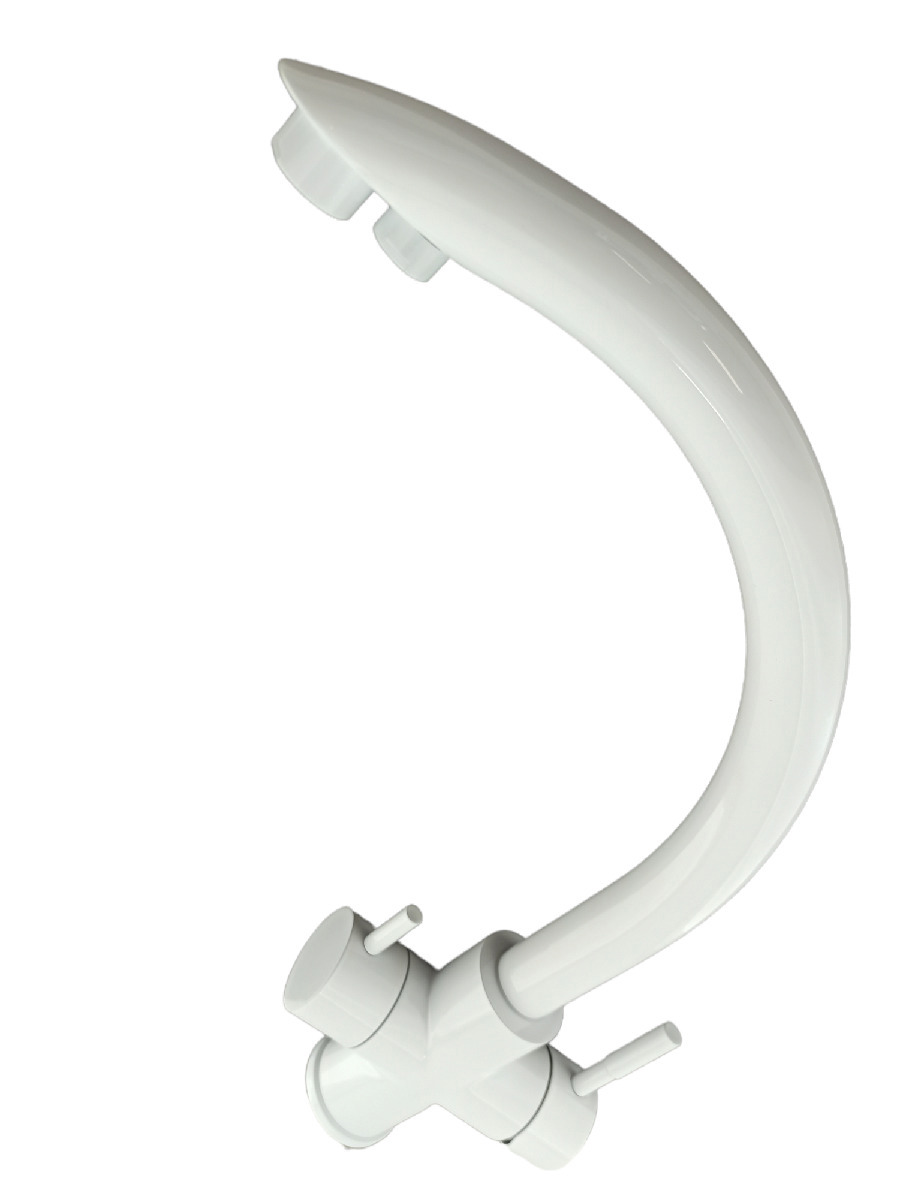 Изображение товара Однорычажный смеситель Oute T60103bk из нержавеющей стали для кухни белый