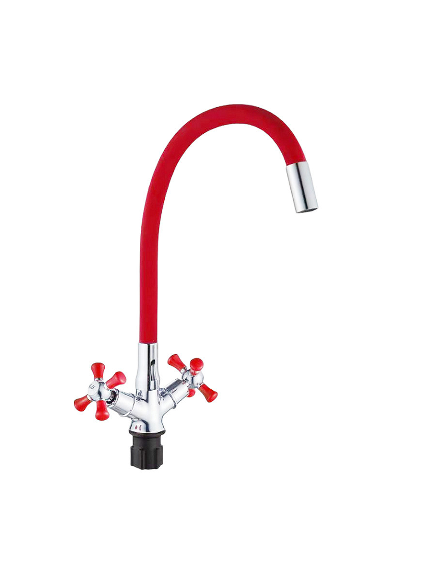 Изображение товара Однорычажный смеситель Rainsberg R5893f-8 излив 13 см цвет белый