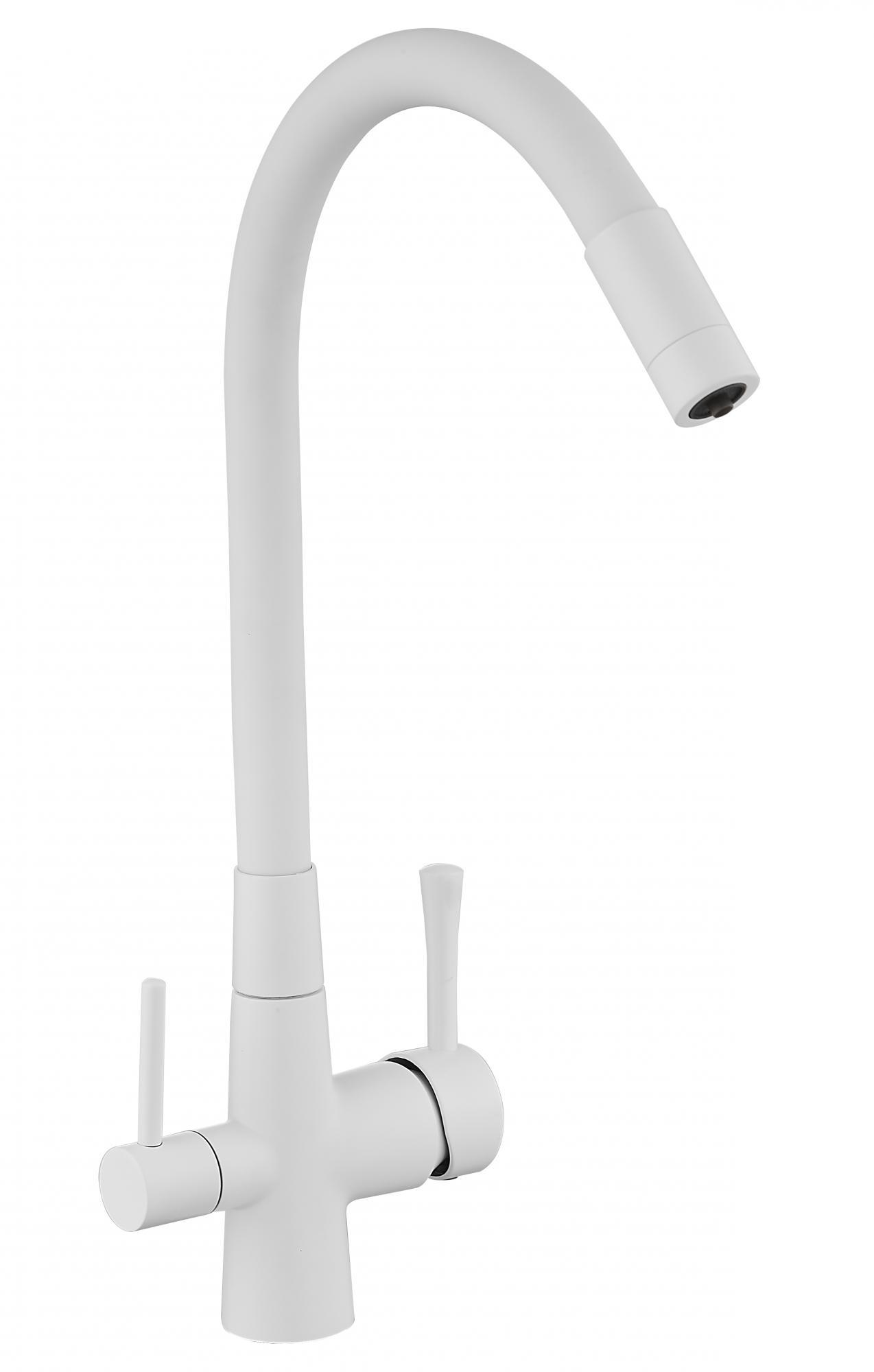 Изображение товара Однорычажный смеситель Savol S-l1806w-02 излив 180 см цвет белый Изображение товара Однорычажный смеситель Savol S-l1806w-02 излив 180 см цвет белый