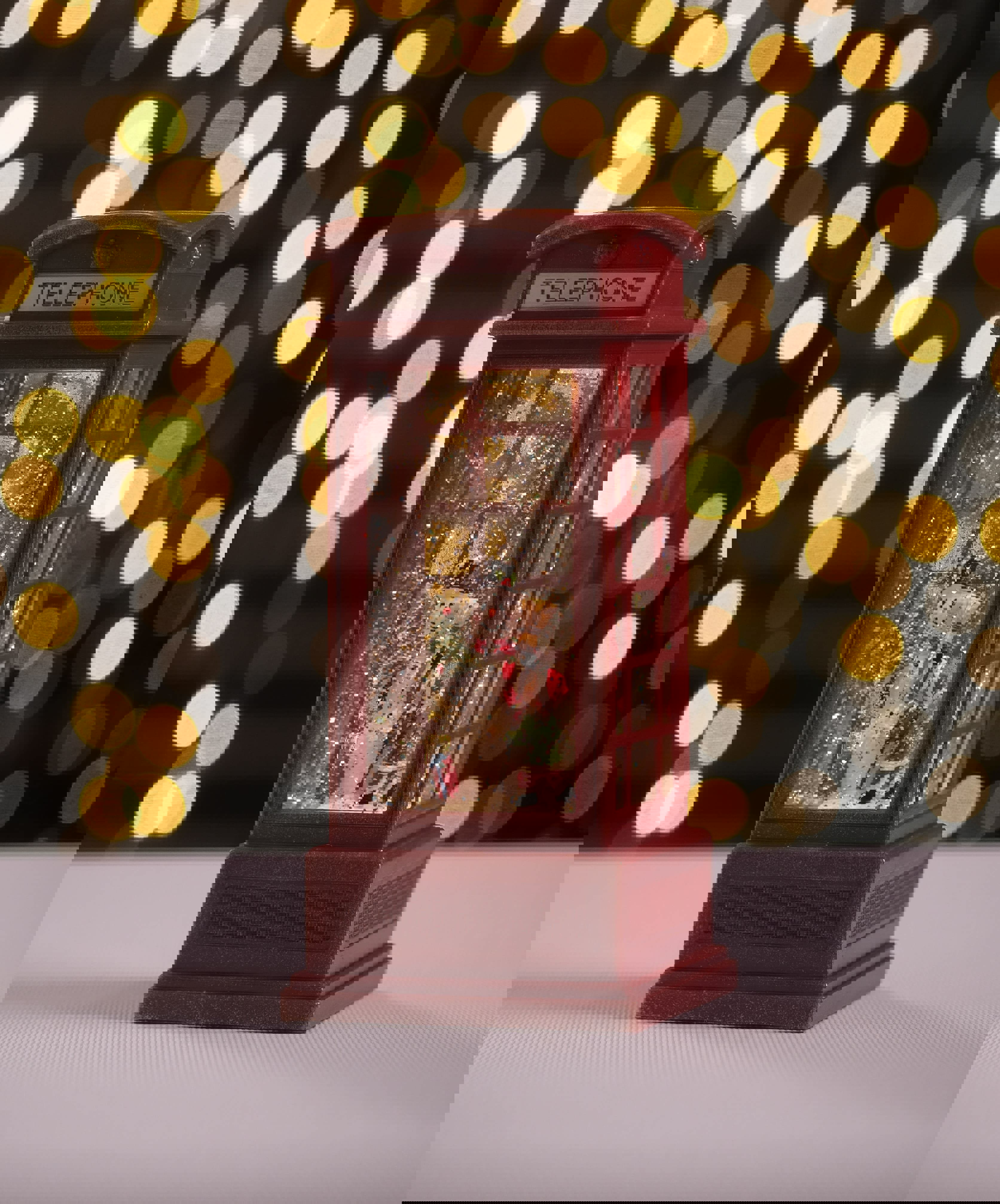 Изображение товара Новогоднее украшение Merry Green Телефонная будка 19.8x9.2x9.2 см с подсветкой и музыкой