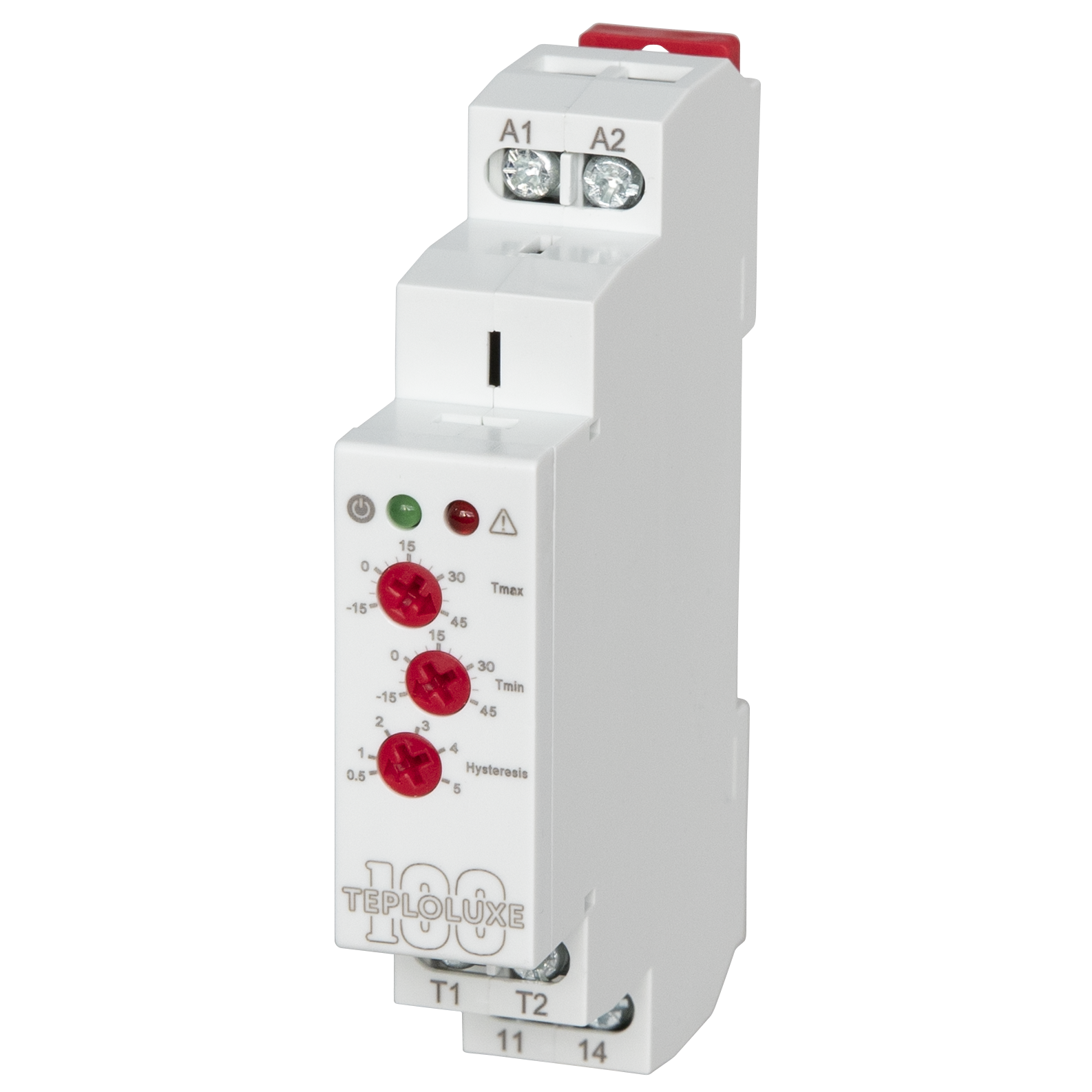 Изображение товара Регулятор температуры Teploluxe 100 на Din-рейку механический цвет белый