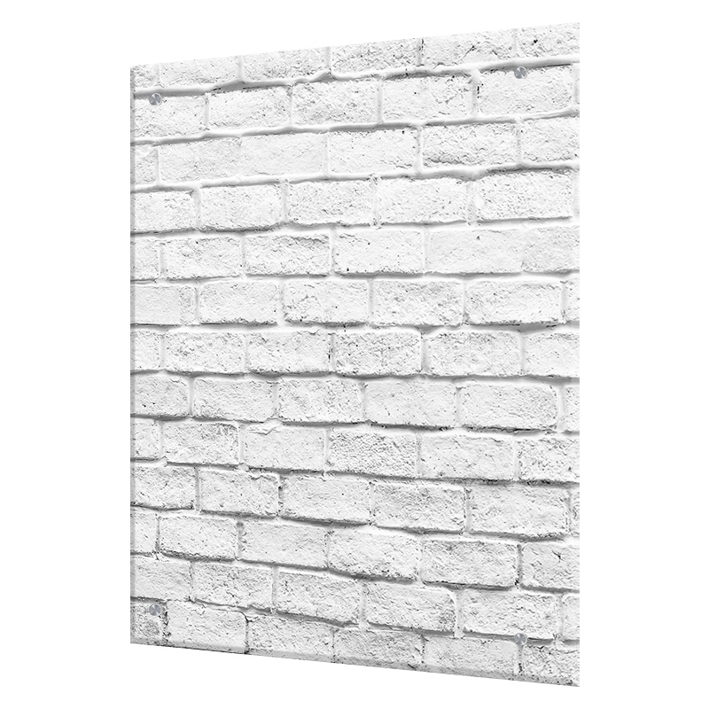 Изображение товара Защитный экран Borntoprint Белый кирпич 60x75x0.4 см из закаленного стекла