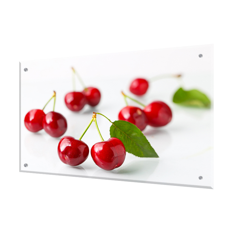 Изображение товара Защитный экран Borntoprint Вишенки 60x90 см закаленное стекло стильное и прочное